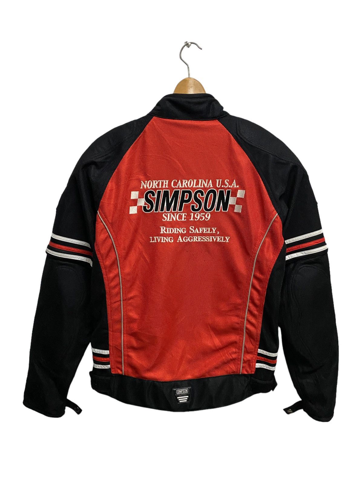 Sports Specialties × Vintage Offer‼️Vintage Simpson Racing Motorsport Biker Jacket Size US L / EU 52-54 / 3 - 18 Thumbnail