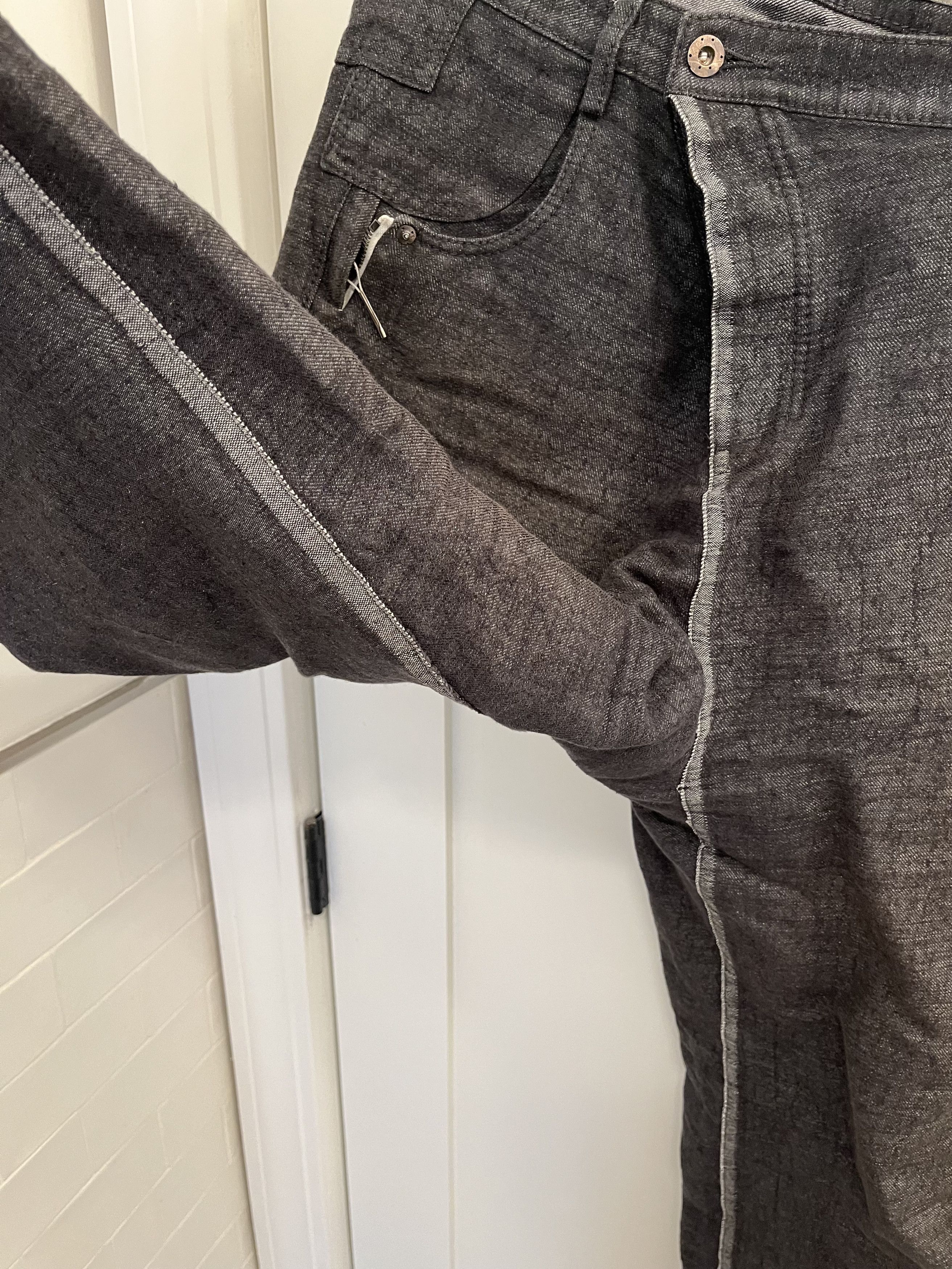 Taichi Murakami taichimurakami black hemp cotton displacement jean sz7 $1500 Size US 32 / EU 48 - 3 Thumbnail