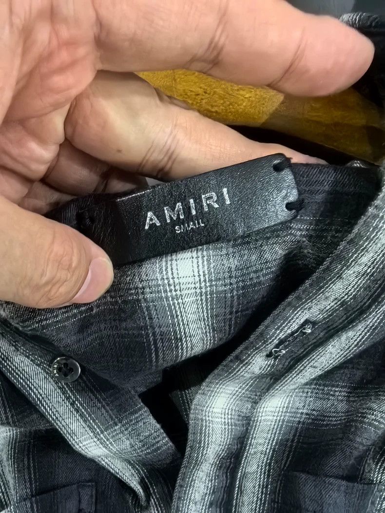 Amiri Amiri Shotgun bullet hole destroys black and white plaid fl Size US S / EU 44-46 / 1 - 3 Thumbnail