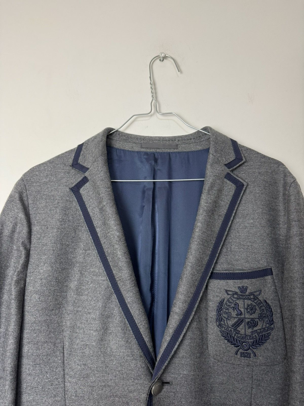 Gucci Gucci Raw Cut Light Jersey Logo Crest Blazer Luxury RRP 4$K+ Size 50R - 10 Thumbnail