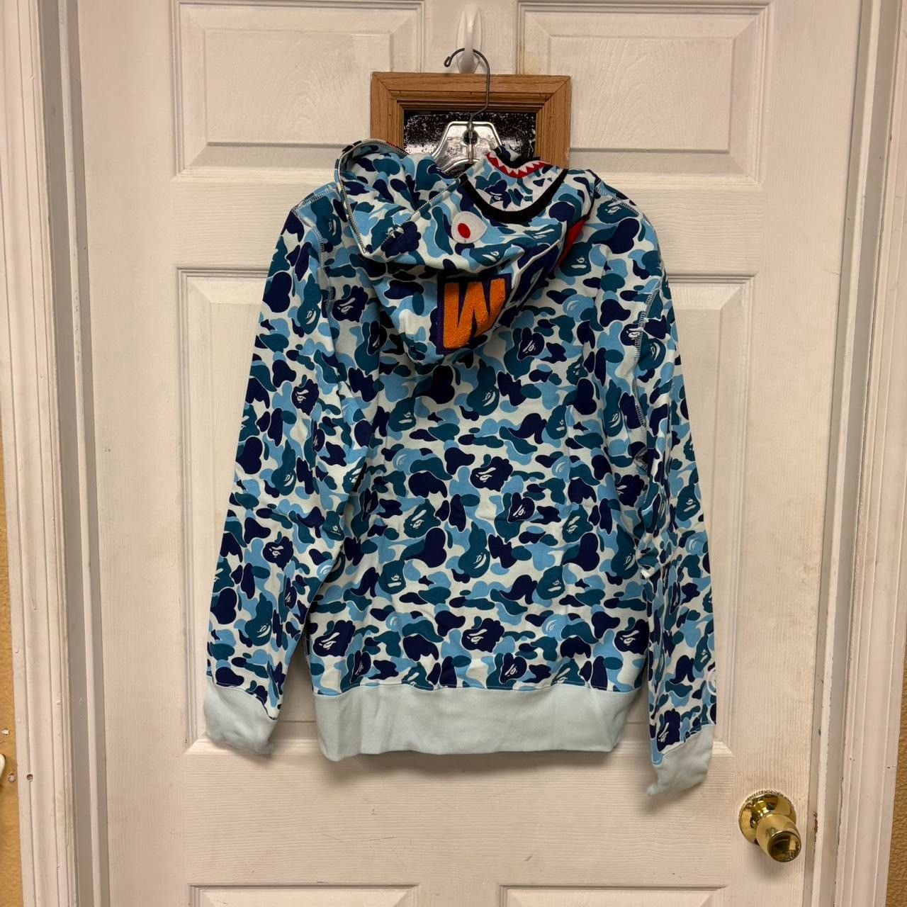 DS Pink ASSC Not Gildan Frozen Snow camo hoodie hoody BAPE