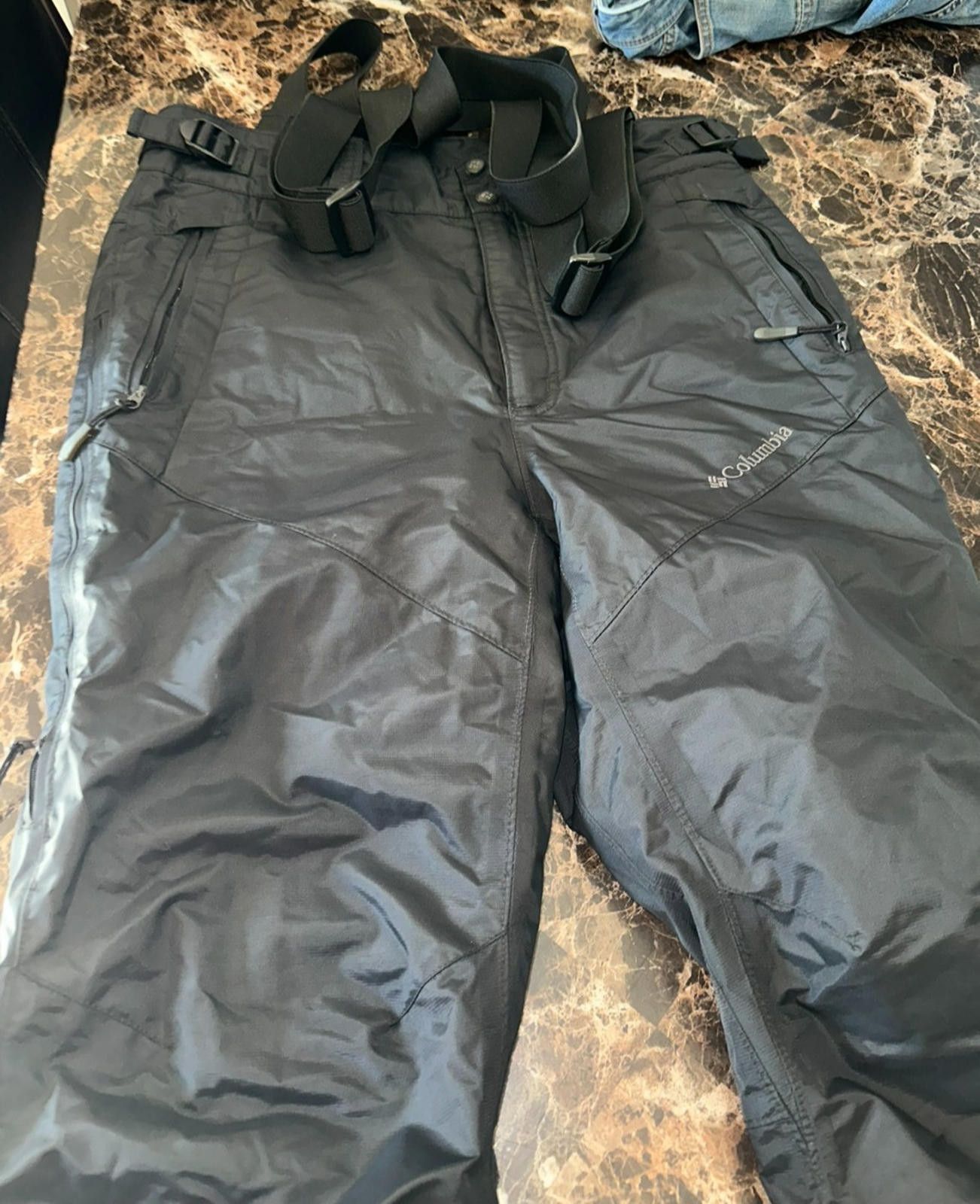 Columbia Columbia Omni-Tech Snow Pants M Regular Black Waterproof Size ONE SIZE - 6 Thumbnail