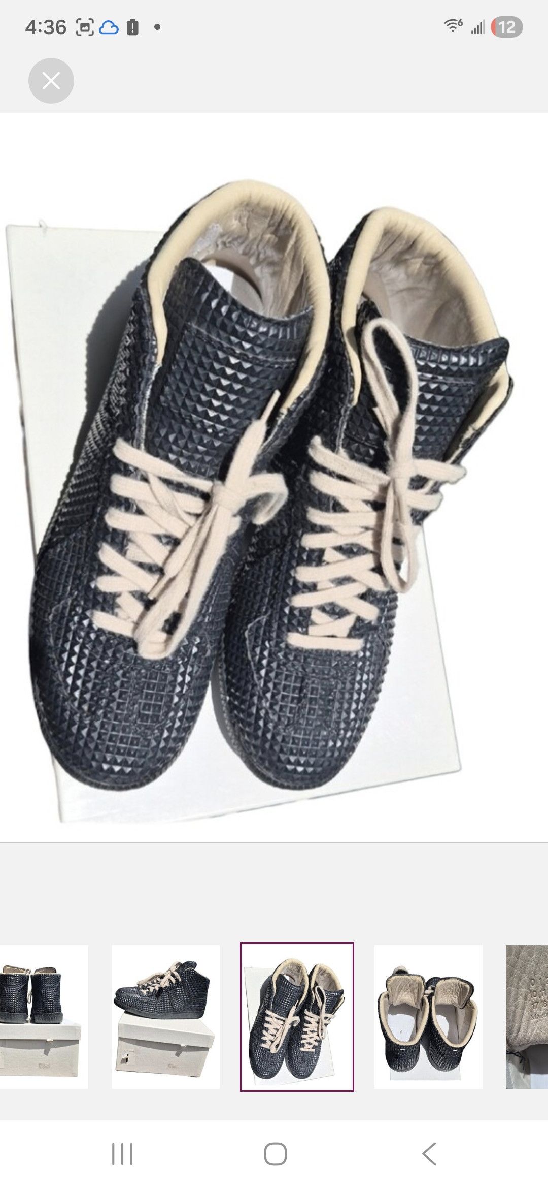 Maison Margiela Maison Margiela Studded Pyramid Gat High Top Sneakers Size US 10 / EU 43 - 11 Thumbnail