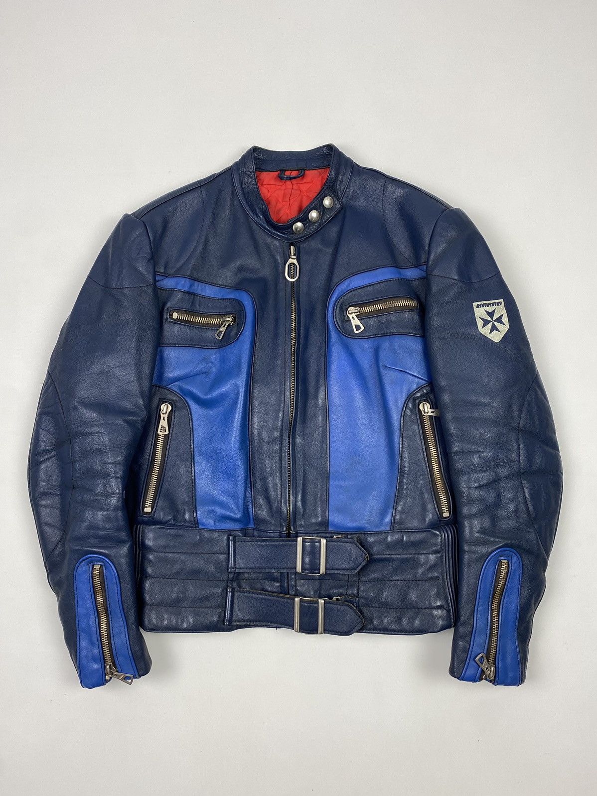 Vintage 1970’s Vintage Harro Two Tone Cafe Racer Leather Jacket Size M / US 6-8 / IT 42-44 - 1 Thumbnail