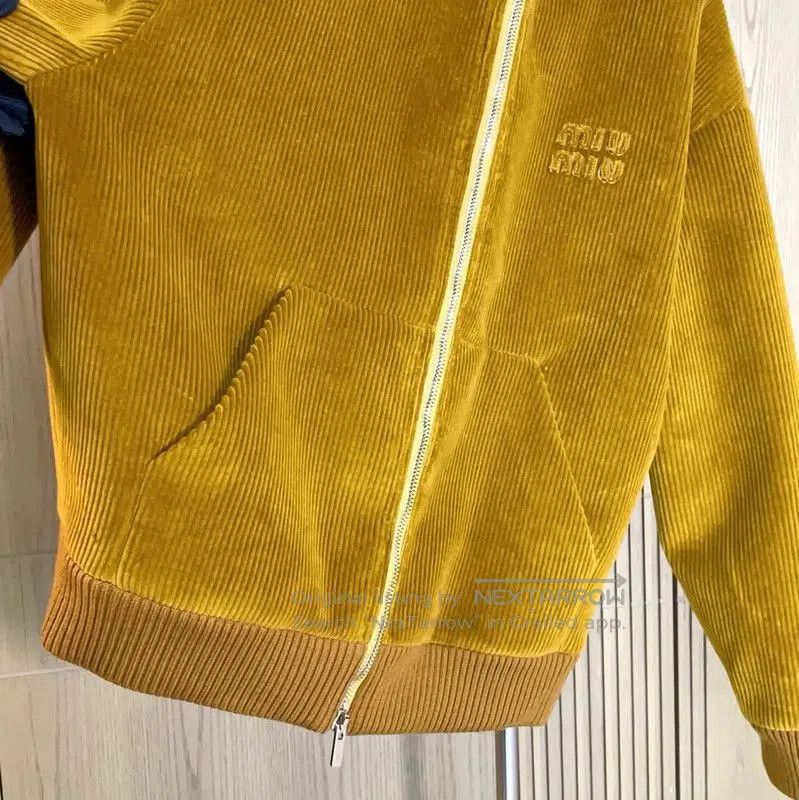 Miu Miu Miu Miu Mustard Yellow Cotton Jacket . Size M / US 6-8 / IT 42-44 - 6 Thumbnail
