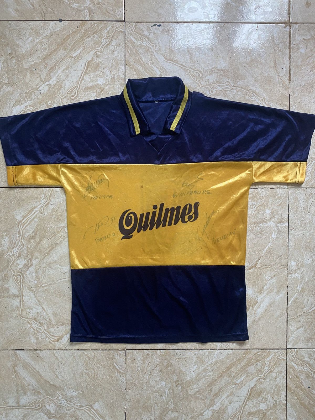 Vintage Boca juniors vintage jersey signed by 4 players Size US XS / EU 42 / 0 - 2 Thumbnail