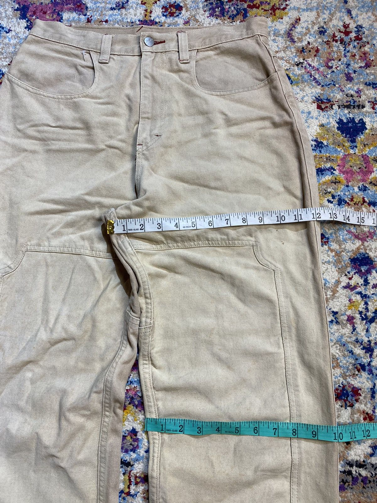 Other Soljah Vintage Double Knee Fatigue Statement Pants 30x33 Size US 32 / EU 48 - 19 Thumbnail