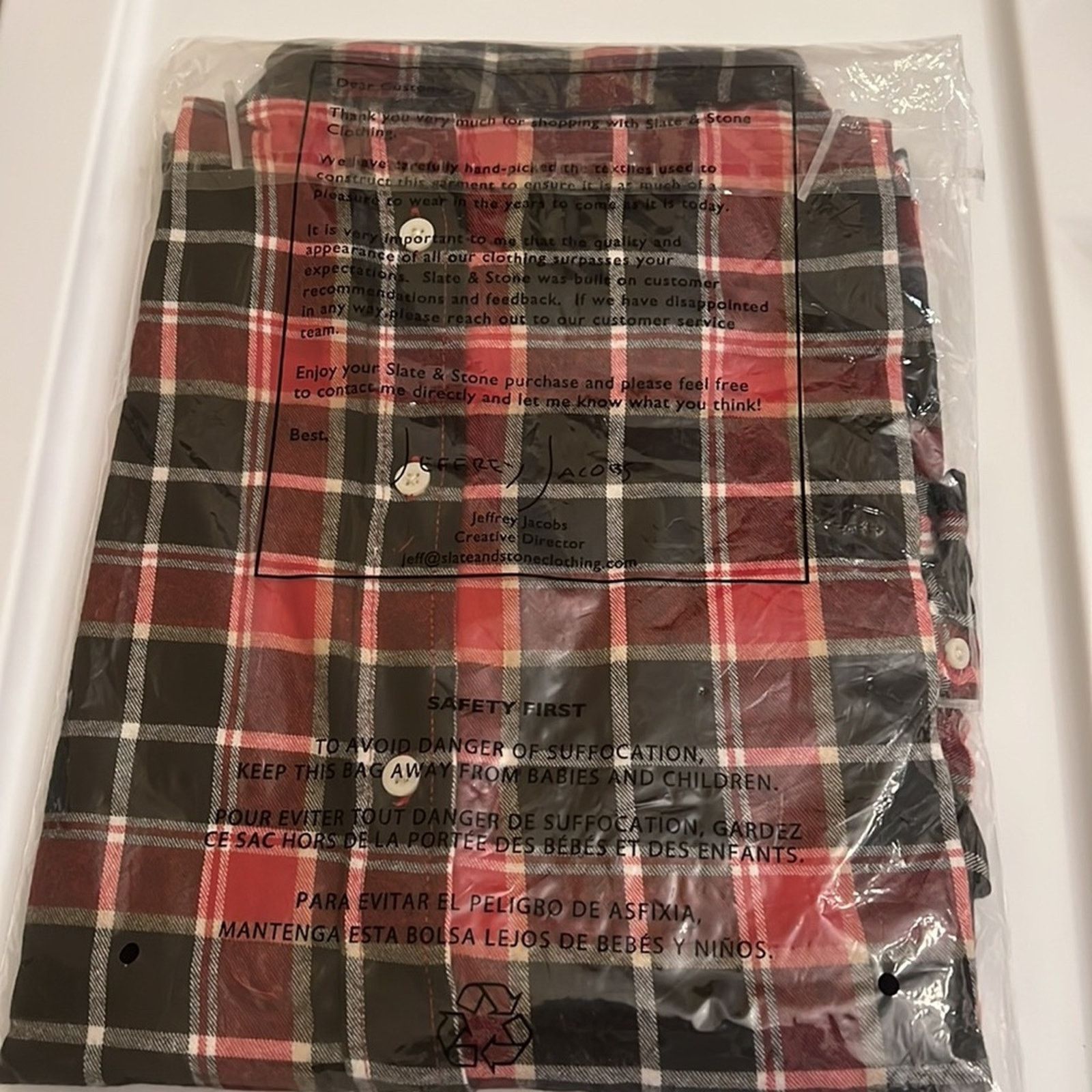 Slate & Stone Slate & Stone Flannel Long Sleeve Shirt Size L Size US L / EU 52-54 / 3 - 7 Thumbnail