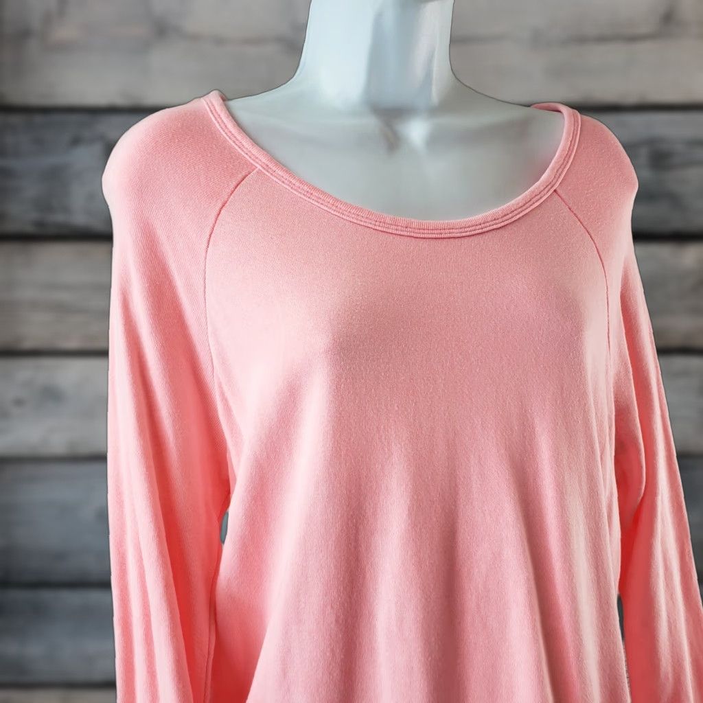 Sundry Sundry Womens Pullover Sweatshirt XS Solid Pink Long Sleeve Rayon Cotton Size XS / US 0-2 / IT 36-38 - 1 Thumbnail