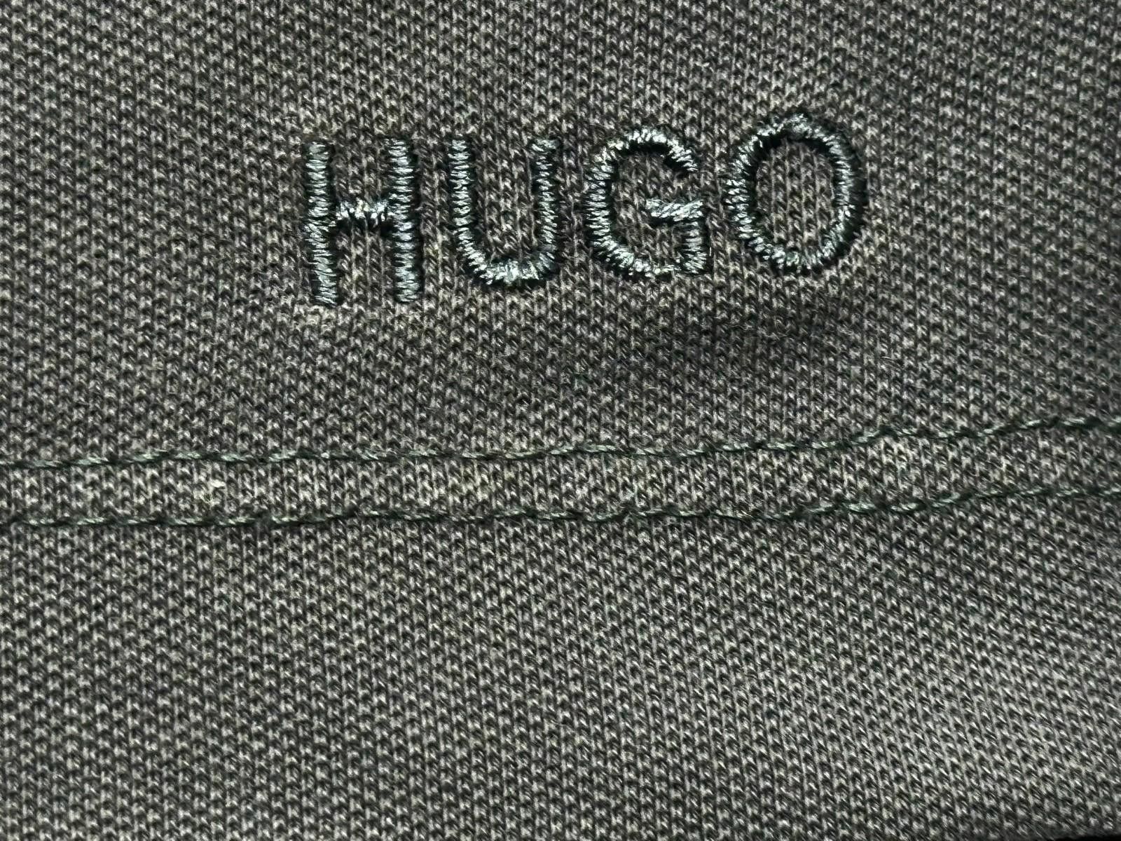 Hugo Boss Hugo Boss 1/4 Button Polo Shirt Gray Mens L Size US L / EU 52-54 / 3 - 4 Thumbnail