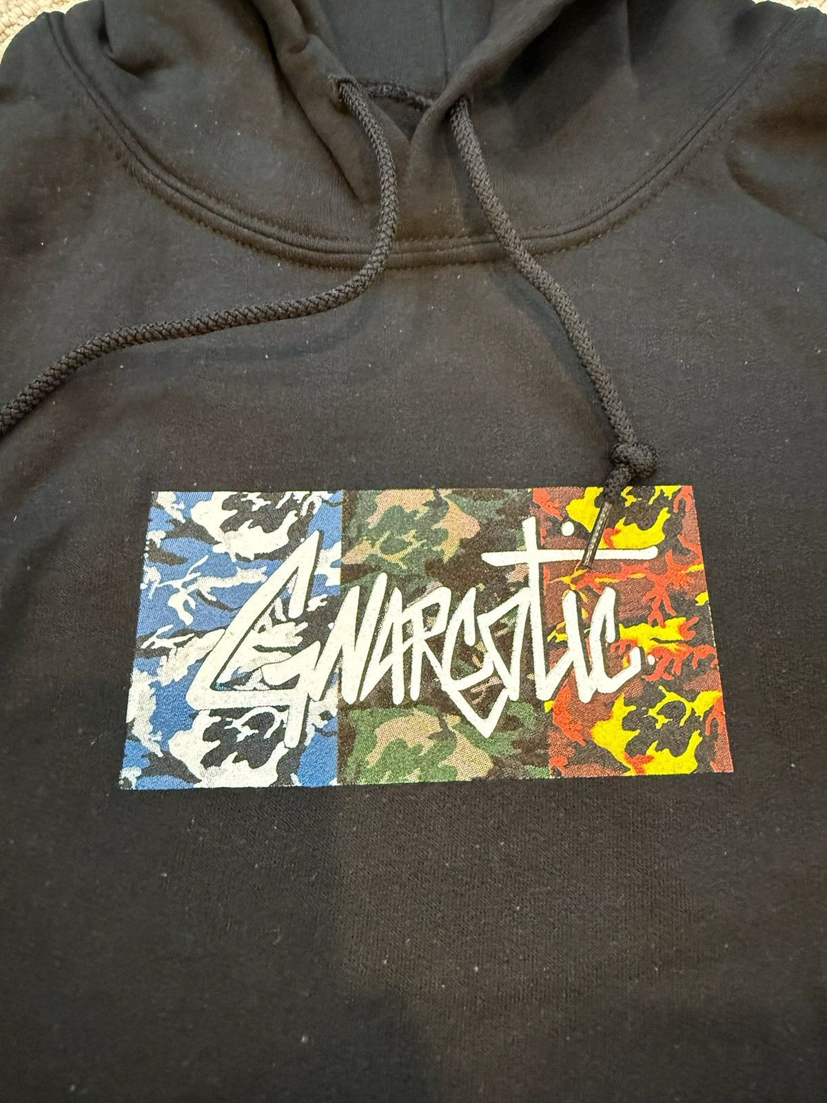 Gnarcotic Gnarcotic Lil Gnar Camo Box Logo Hoodie Black Medium Size US M / EU 48-50 / 2 - 2 Thumbnail
