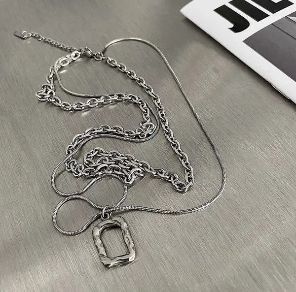 Designer × Vintage Retro square necklace Size ONE SIZE - 3 Thumbnail