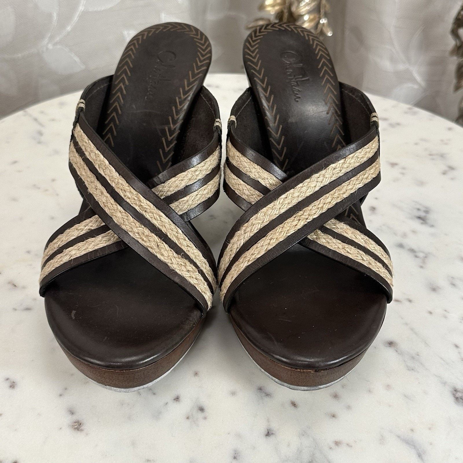 Cole Haan Cole Haan Womens Skylar Slide Open-Toe Heels SZ 8 B Size US 8 / IT 38 - 9 Thumbnail