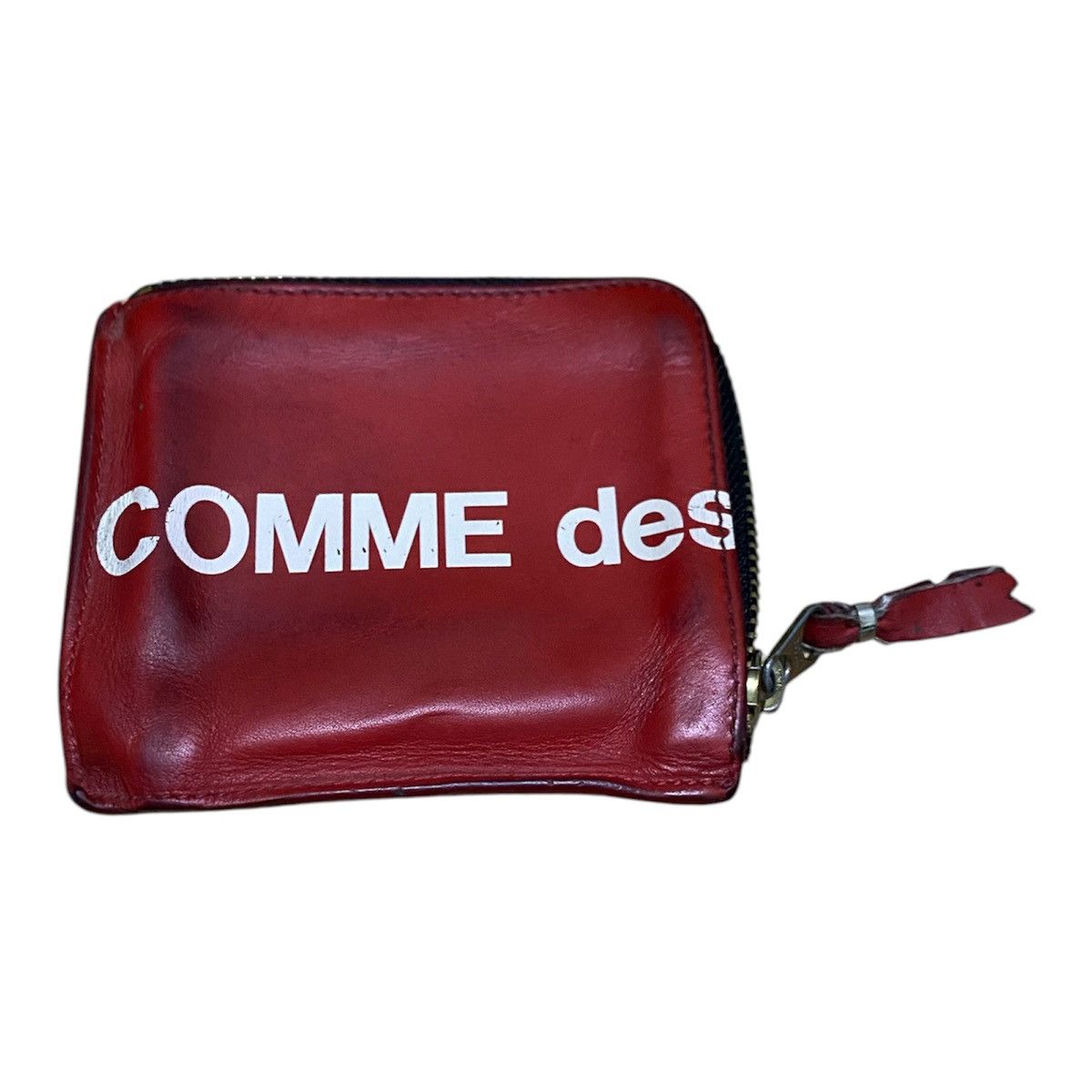 Comme des Garcons Comme Des Garcons Red Leather zip coin Wallet Size ONE SIZE - 1 Thumbnail