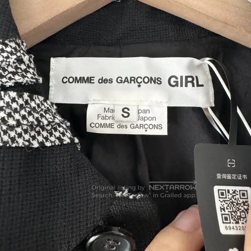 Comme des Garcons Comme des Garçons Black Wool Jacket with Graphics . Size S / US 4 / IT 40 - 3 Thumbnail