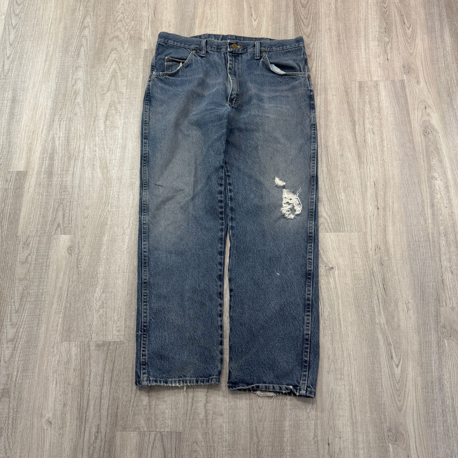 Wrangler Vintage Wrangler Jeans Men's 36 x 29 Blue Distressed Western Size US 36 / EU 52 - 1 Thumbnail