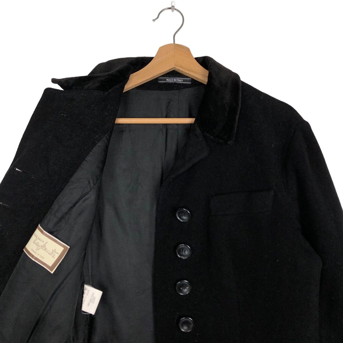 Japanese Brand 🔥Luxury Pick Long Wool Jacket Tagliente Made in Italy Size US M / EU 48-50 / 2 - 10 Thumbnail