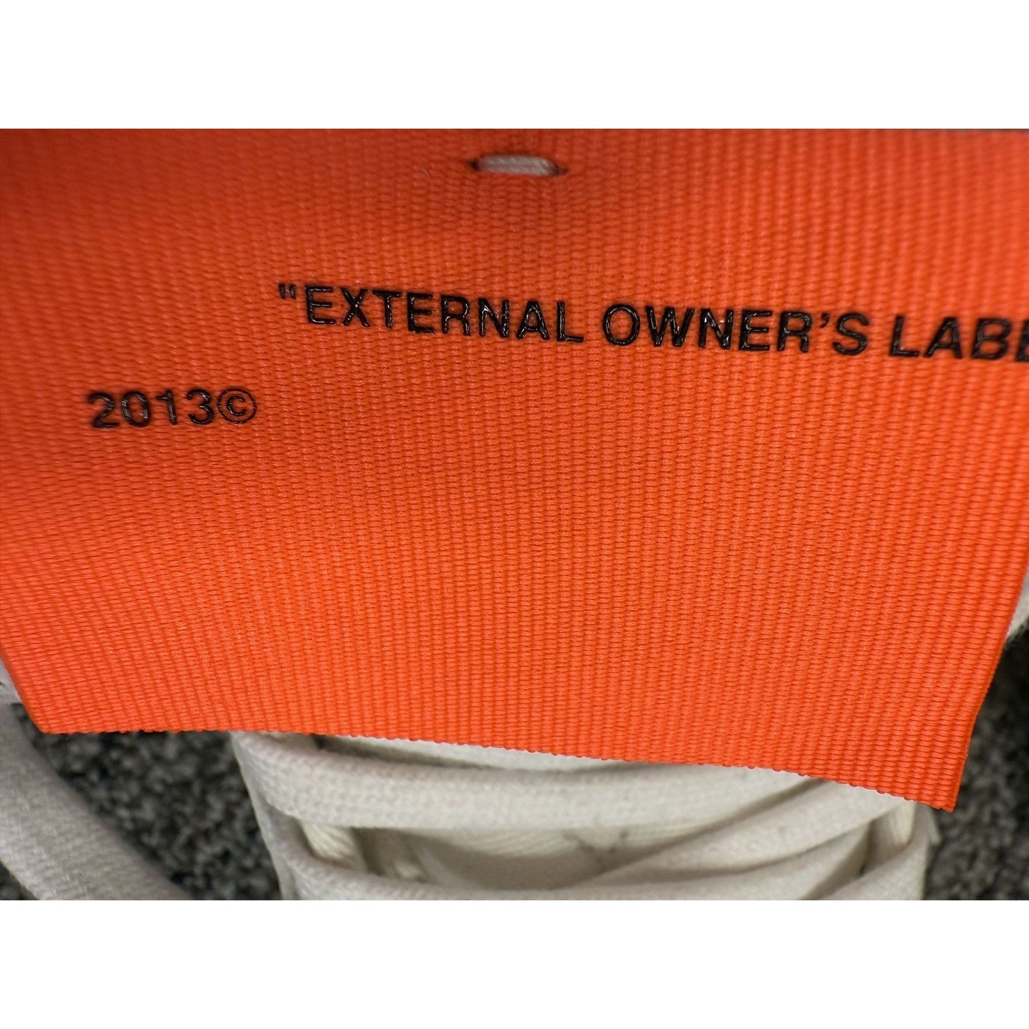 Off-White Off-White Cup Sole 3.0 High-Top Sneakers White/Orange EU 38 Size US 8 / IT 38 - 13 Thumbnail