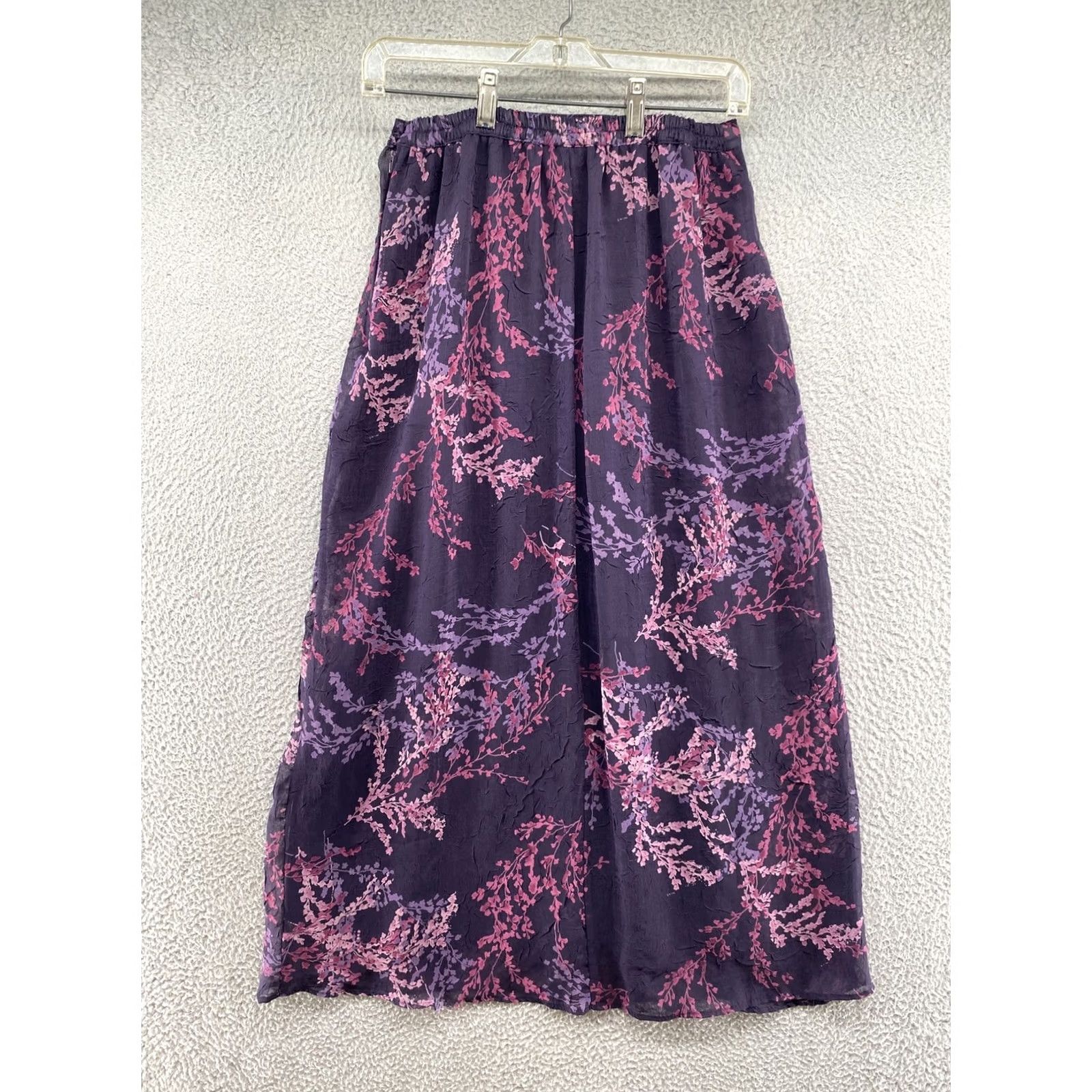 Vintage VINTAGE Dress Barn Pull On A Line Long Lined Floral Skirt Size 6 USA Made Size 28" / US 6 / IT 42 - 7 Thumbnail
