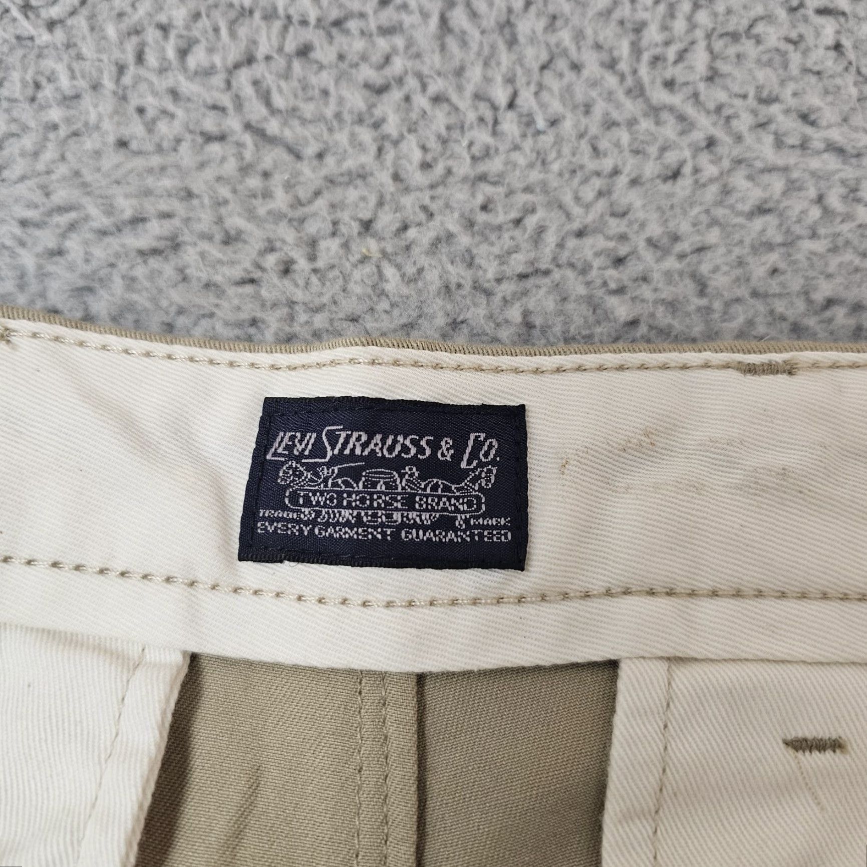 Levi's Levi's Pants Mens 32x31 Khaki Stretch Chino Elastic Cuffs Flat Front Pockets Casual Vintage No 32x34 Waist 32 Inseam 31 Mens Size US 32 / EU 48 - 3 Thumbnail