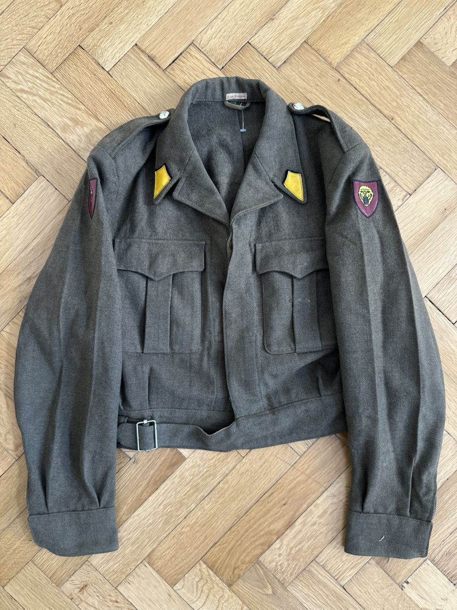 Vintage Vintage Army Belgium 1959 Military Rare Cropped Wool Jacket Size US S / EU 44-46 / 1 - 6 Thumbnail