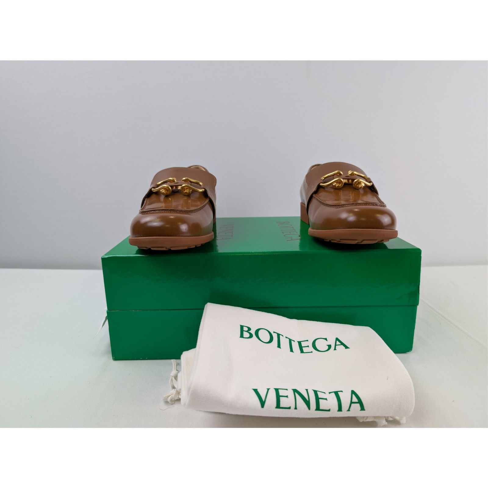 Bottega Veneta o1rshd1 Q:2 /Soft Vinyl Monsieur Loafer Shoe Boots in Cognac Size US 9 / EU 42 - 16 Thumbnail