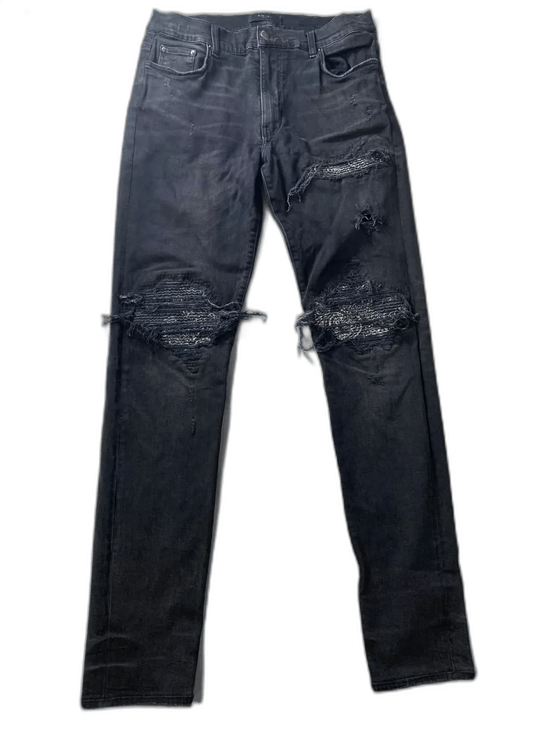 Amiri AMIRI Casual Denim Jeans with Floral Patchwork-2506 Size US 36 / EU 52 - 1 Thumbnail