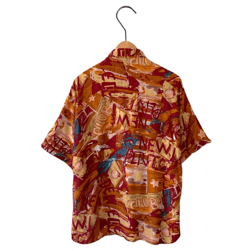 Vintage Vintage summer shirt with crazy patterns - Tacot Bleu Size US L / EU 52-54 / 3 - 5 Thumbnail
