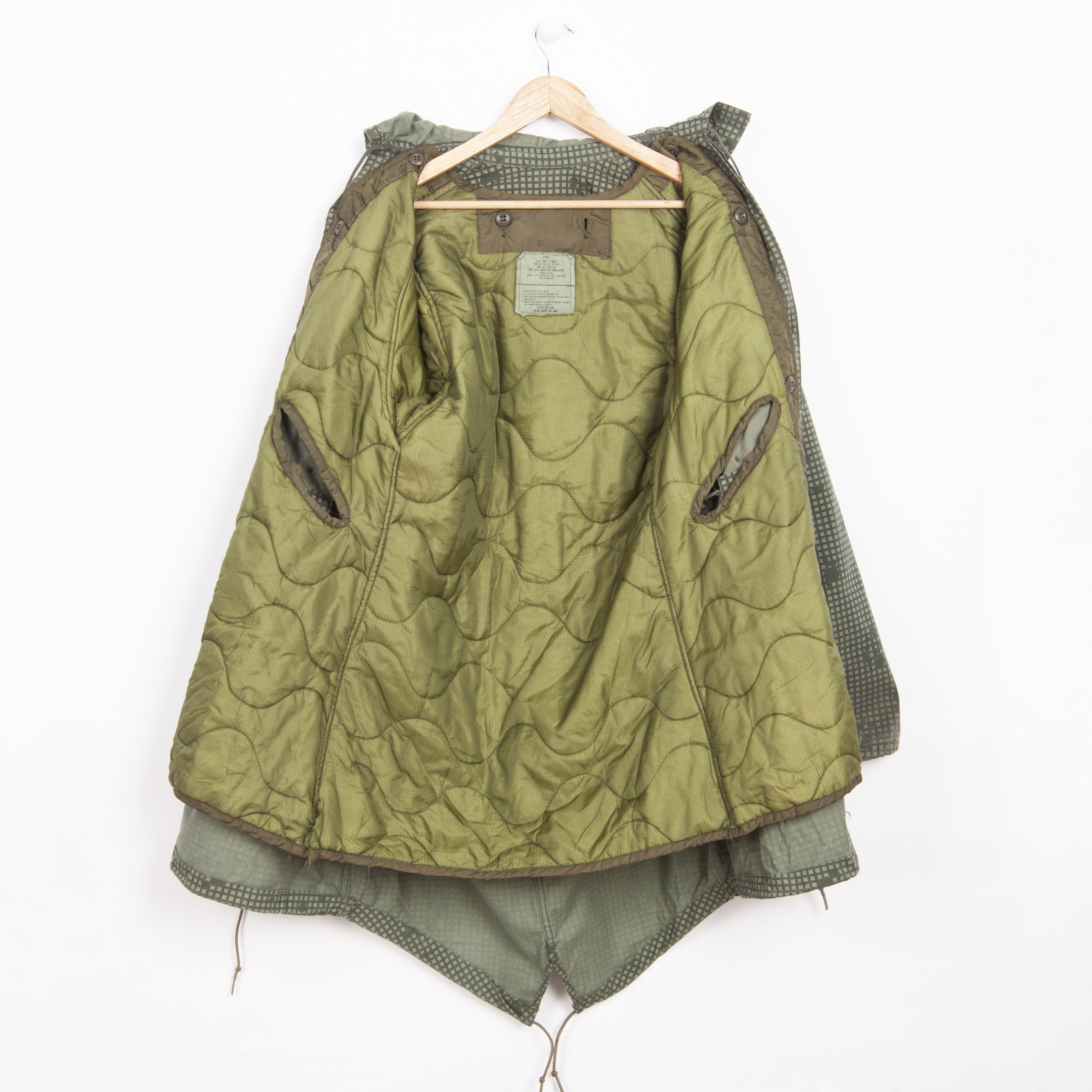 Vintage Vintage Parka Fishtail Night Camouflage Jacket Size US S / EU 44-46 / 1 - 4 Thumbnail