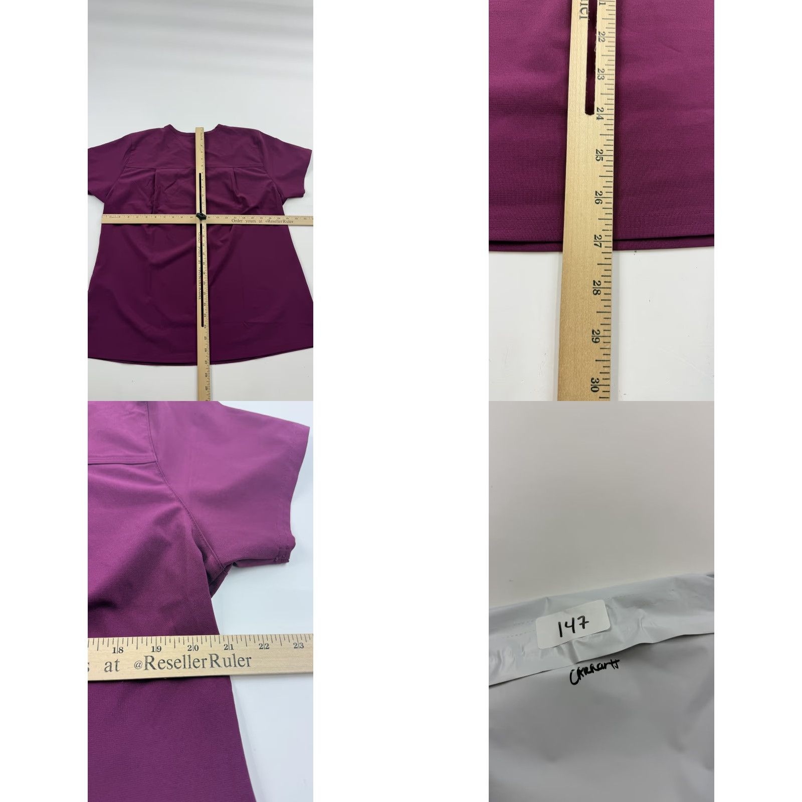 Carhartt VINTAGE Carhartt Scrub Shirt Womens Large Purple Force Modern Fit V-Neck Pocket Nursing Size L / US 10 / IT 46 - 8 Thumbnail