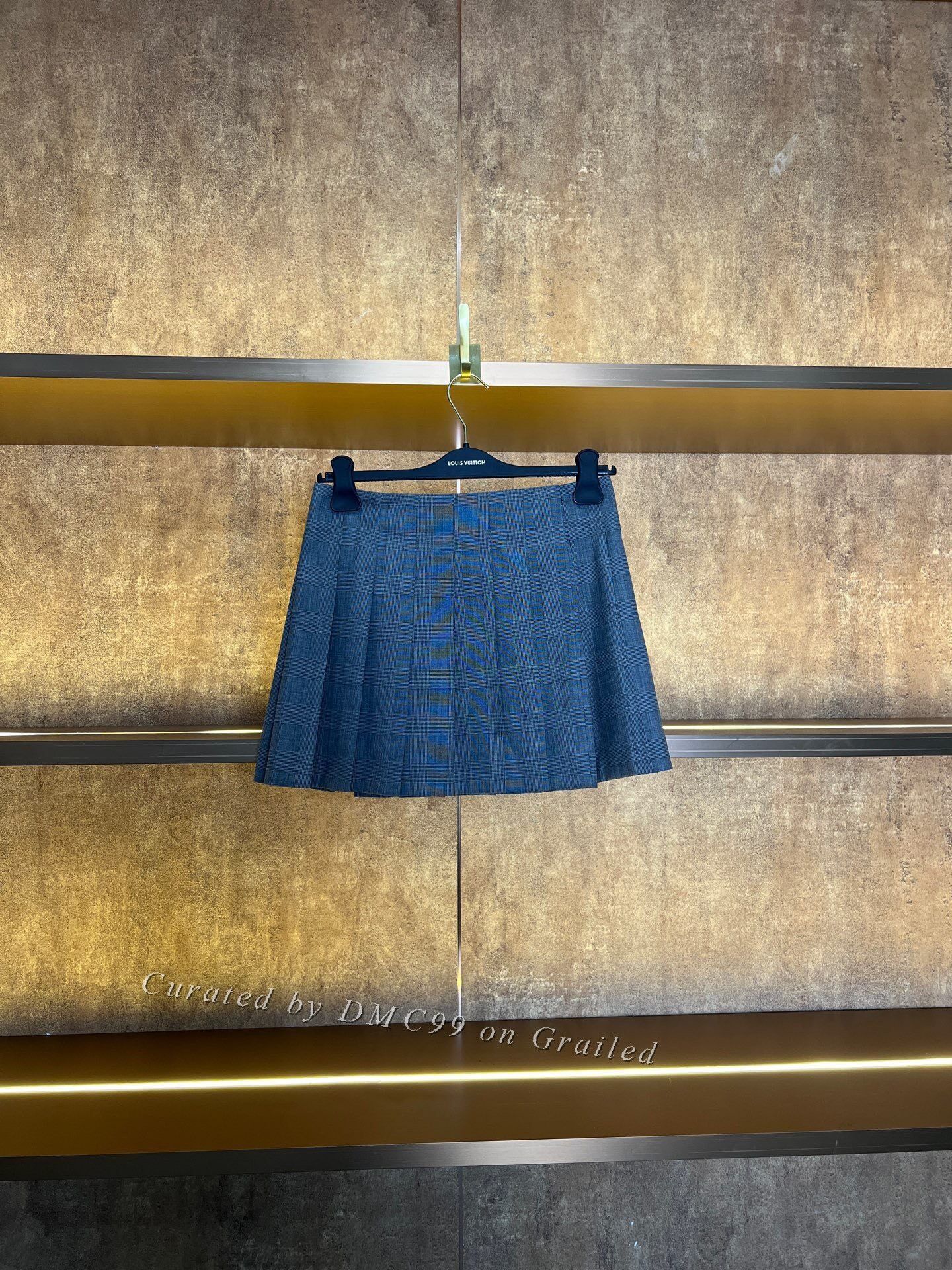 Prada Prada Gray Plaid Pleated Skirt Size 38" / US 16 / IT 52 - 1 Thumbnail