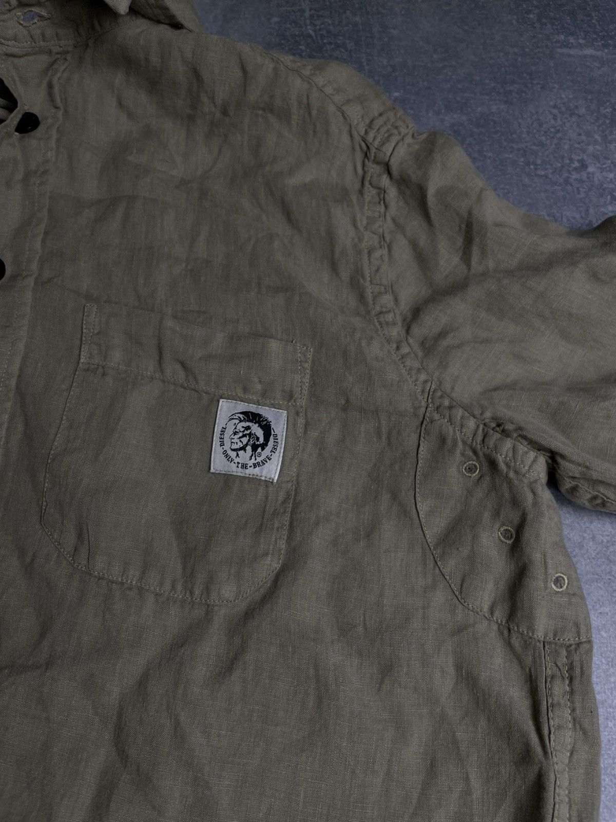 Diesel Rare Diesel Linen black buttons Shirts / Diesel Luxury tee Size US M / EU 48-50 / 2 - 5 Thumbnail