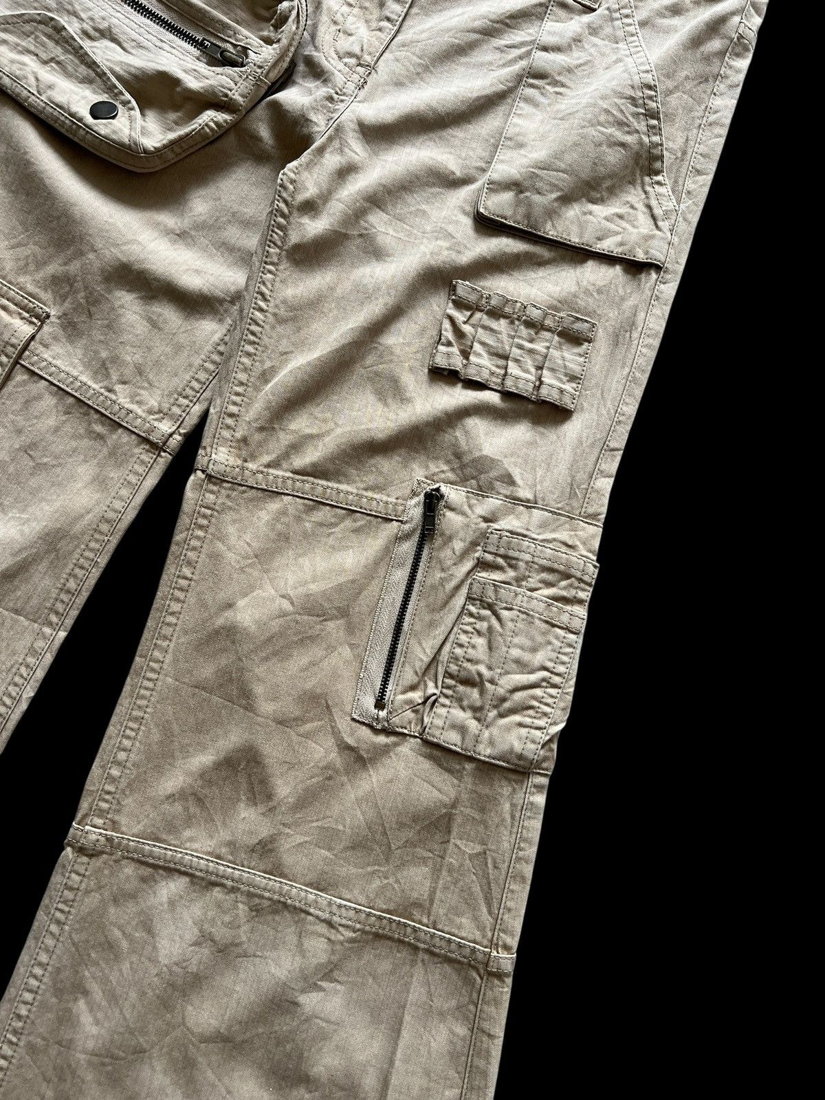 GOA 2000s Enagy 🇯🇵 Flare Multipocket Pants With Pouch Size 30" / US 8 / IT 44 - 6 Thumbnail