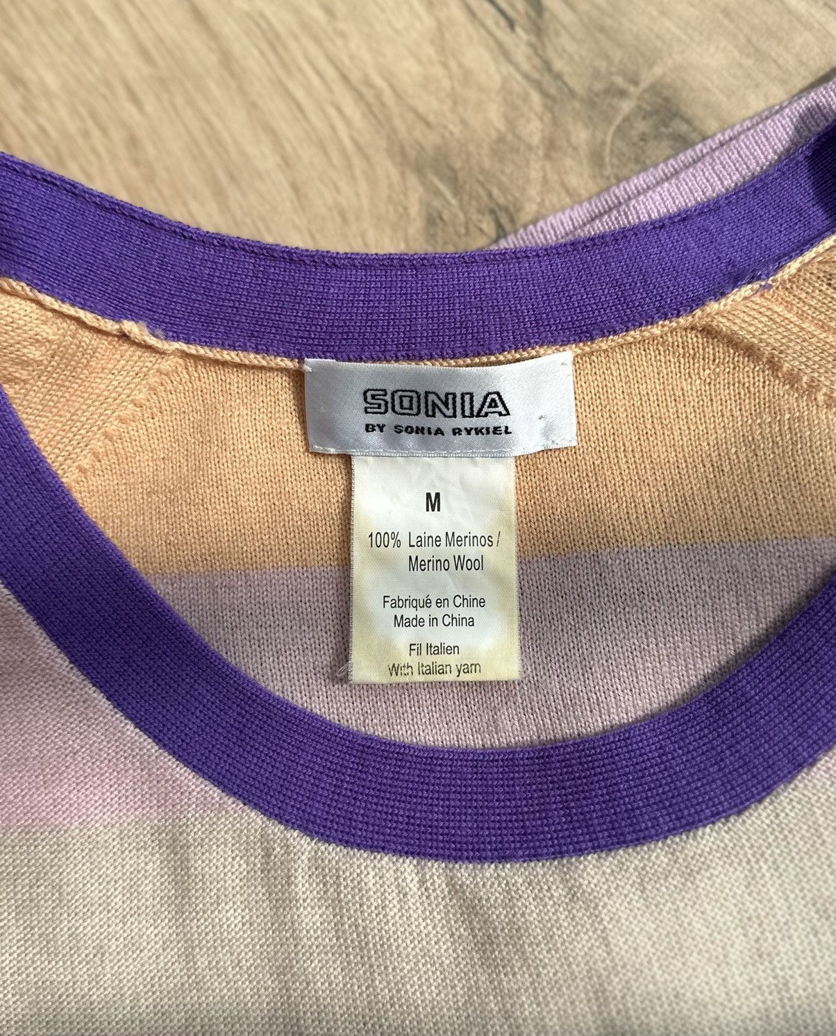 Sonia Rykiel Sonia Rykiel Women's 100% Merino Wool Sweater Jumper Size M Size M / US 6-8 / IT 42-44 - 4 Thumbnail