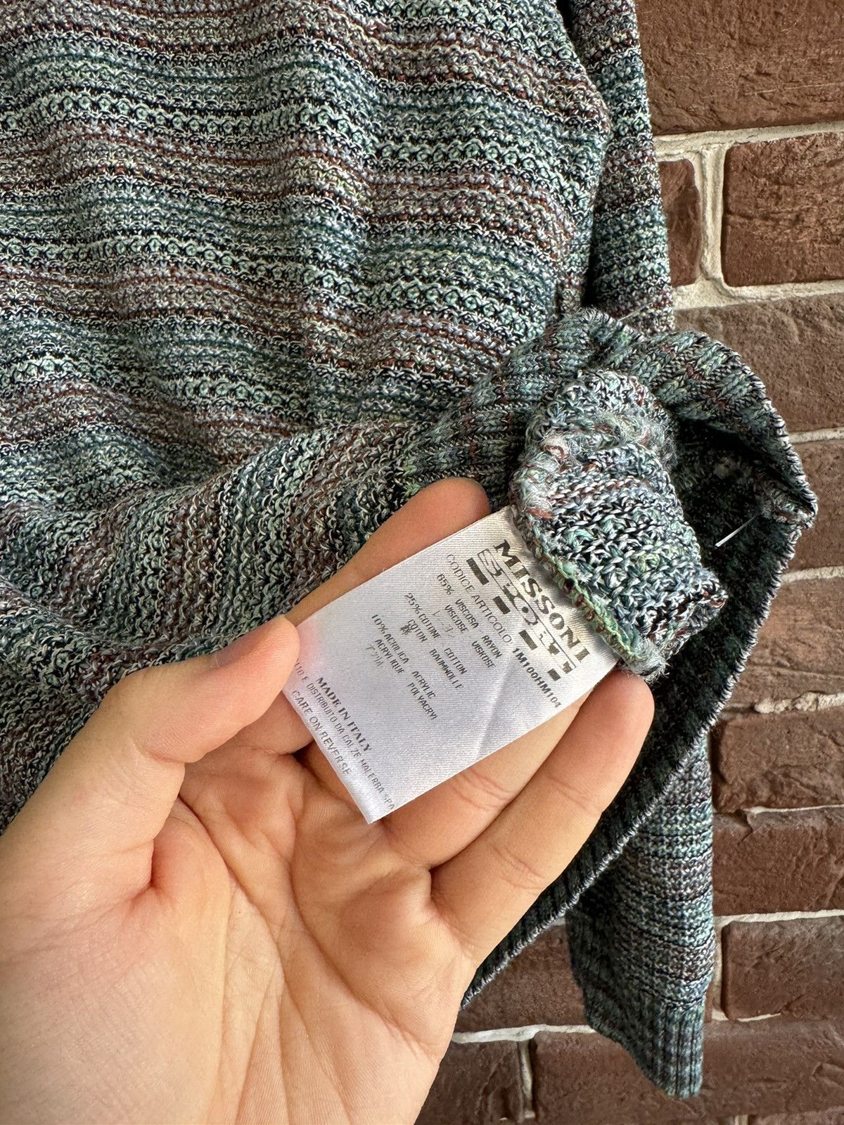 Missoni Missoni Rare Sweater Knitted Viscose Multicolor Hi Quality Size US L / EU 52-54 / 3 - 5 Thumbnail