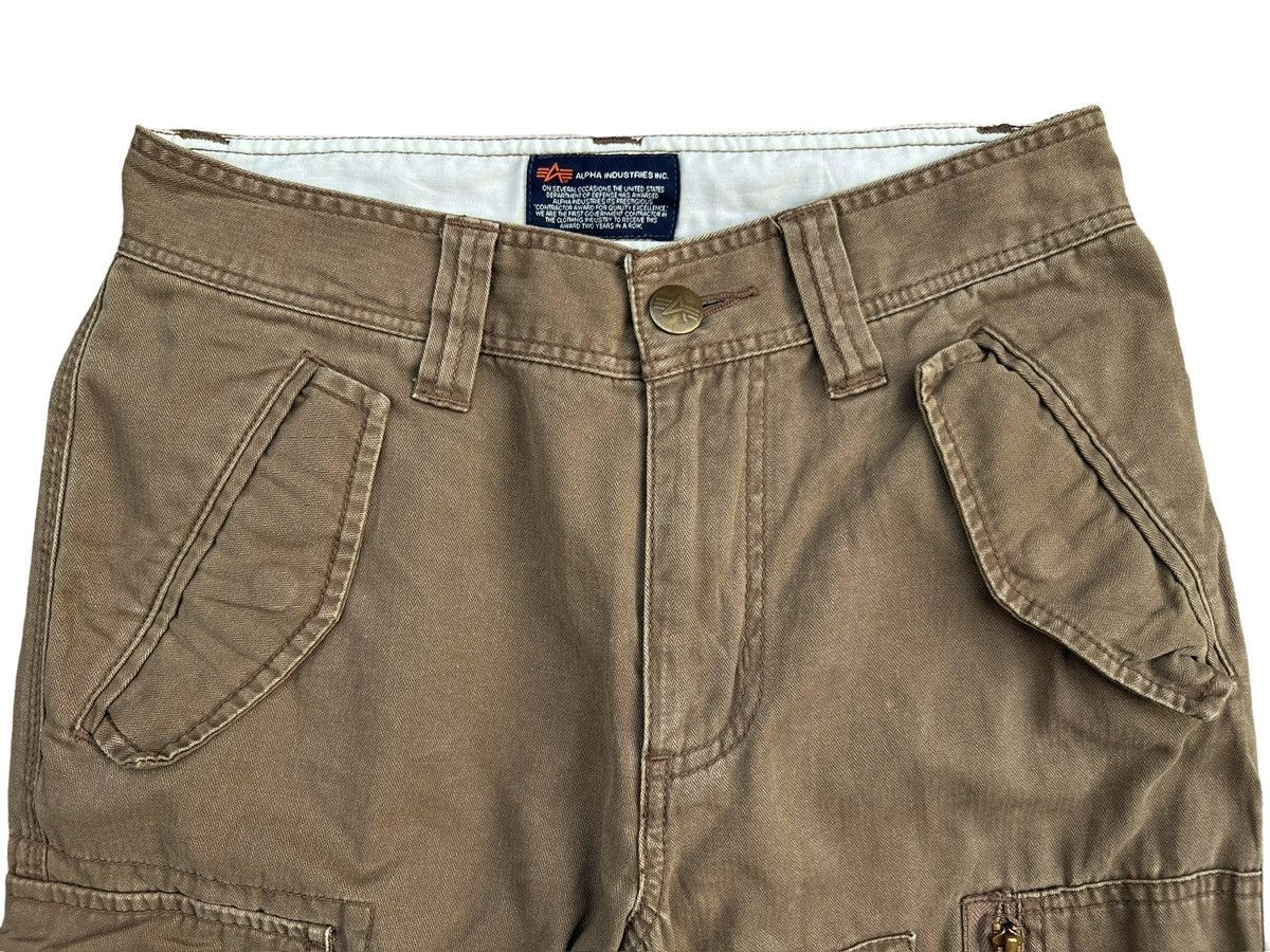 Alpha Industries Vtg Alpha Industries Bondage Multipocket Zipper Pants 29x30 Size US 29 - 5 Thumbnail