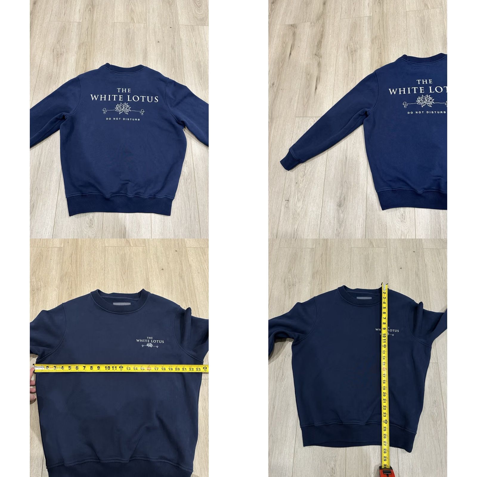 Abercrombie & Fitch Abercrombie White Lotus Sweatshirt Adult Small Navy Unisex Size S / US 4 / IT 40 - 8 Thumbnail