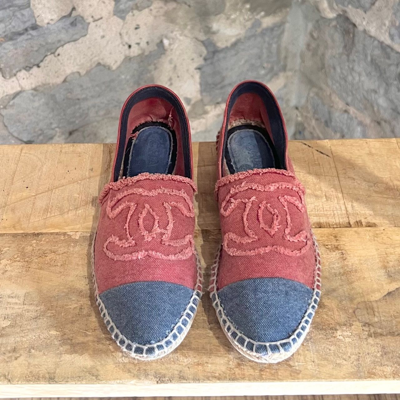 Chanel Chanel Pink Denim Cotton Espadrilles Size US 10 / IT 40 - 4 Thumbnail