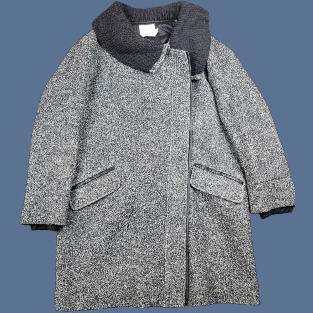 Vince Vince Coat Womens M Shawl Collar Asymmetrical Zip Leather Trim Size M / US 6-8 / IT 42-44 - 1 Thumbnail
