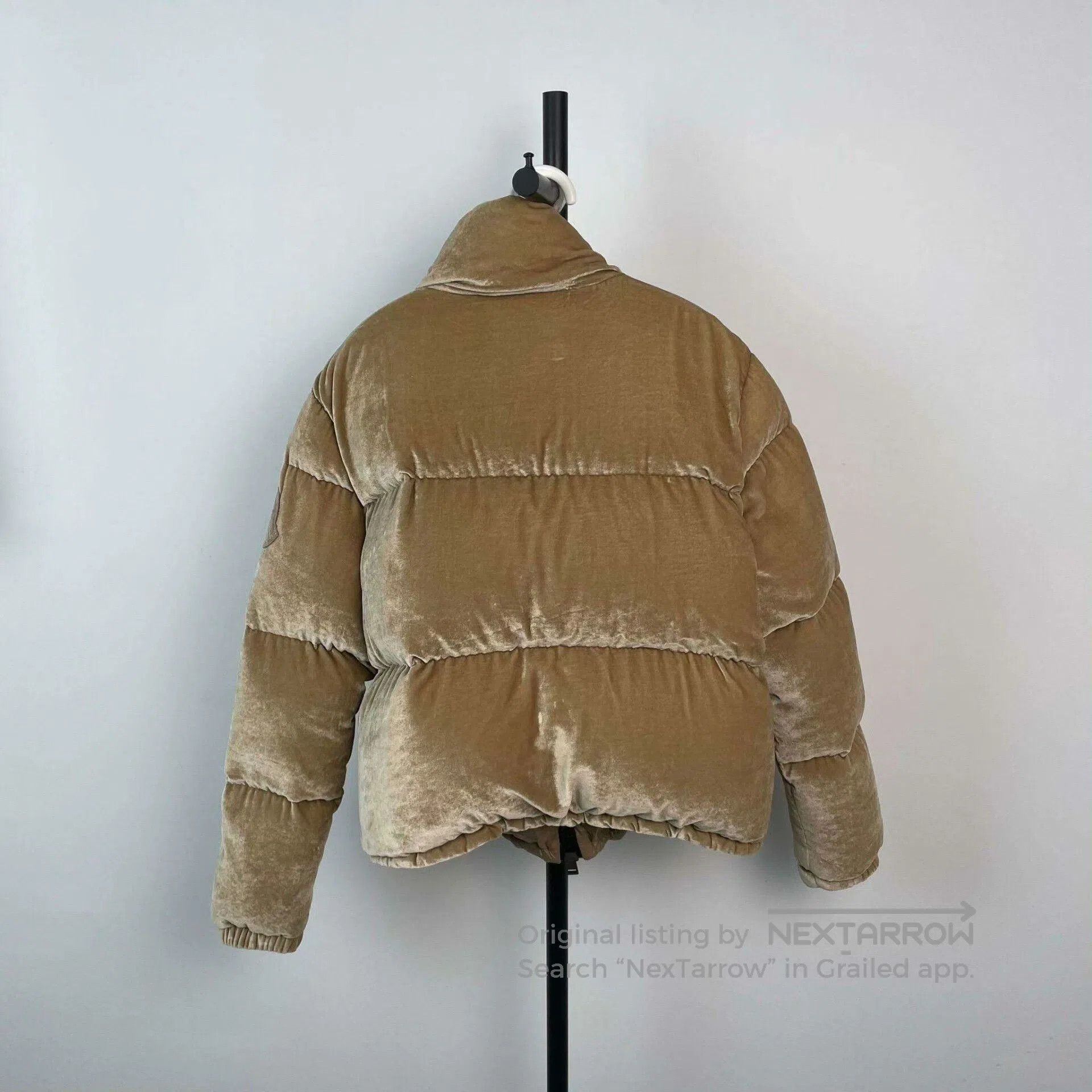 Moncler Moncler Champagne Velvet Down Jacket. Size M / US 6-8 / IT 42-44 - 2 Thumbnail