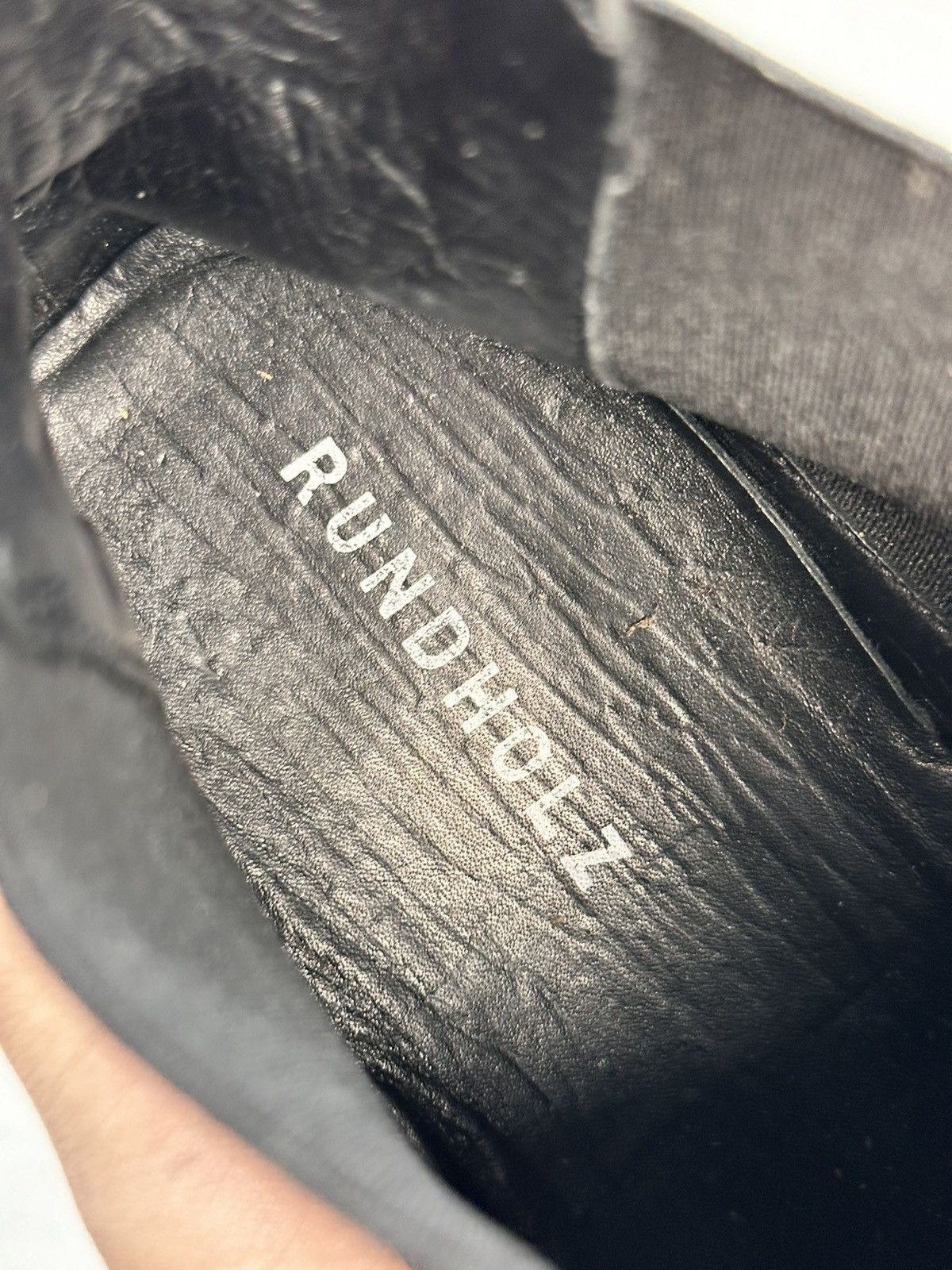 Rundholz VINTAGE LEATHER BOOTS AS 98 STYLE GUIDI HANDMADE JAPAN GOA Size US 8 / EU 41 - 12 Thumbnail