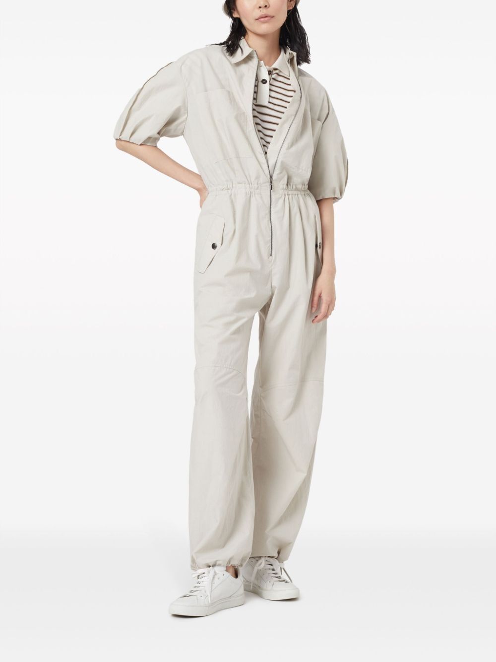 Brunello Cucinelli o1w1db10825 Pant in Open White Size 28" / US 6 / IT 42 - 2 Thumbnail