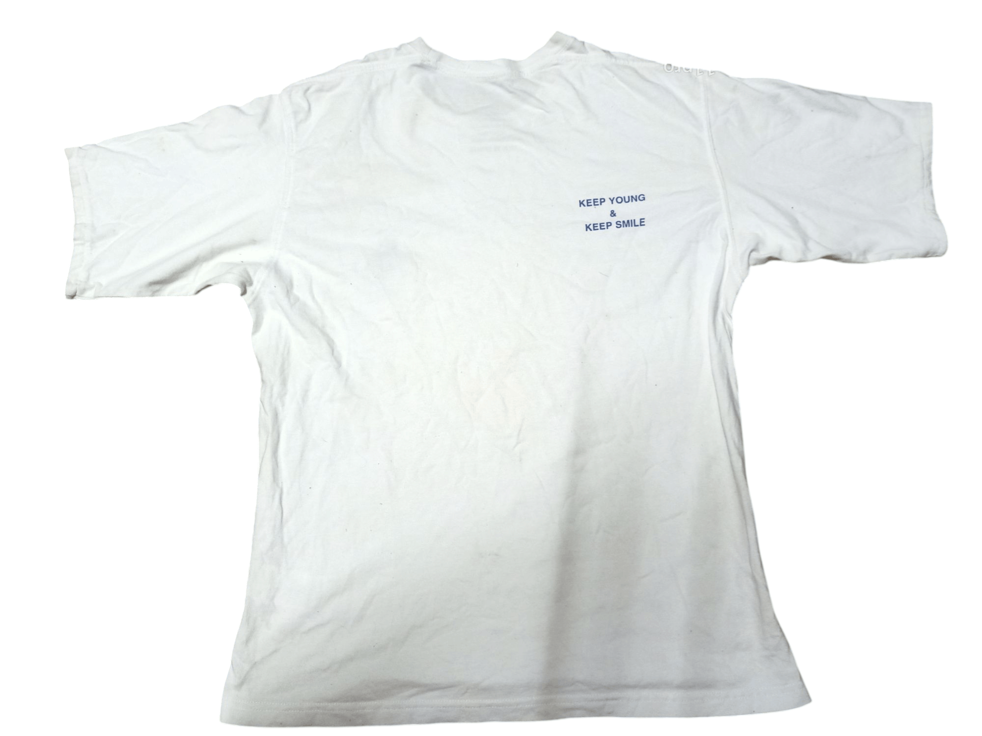 Japanese Brand × Johnbull John Bull Men Shirt White 'Keep Ypung & Keep Smile Size US S / EU 44-46 / 1 - 11 Thumbnail