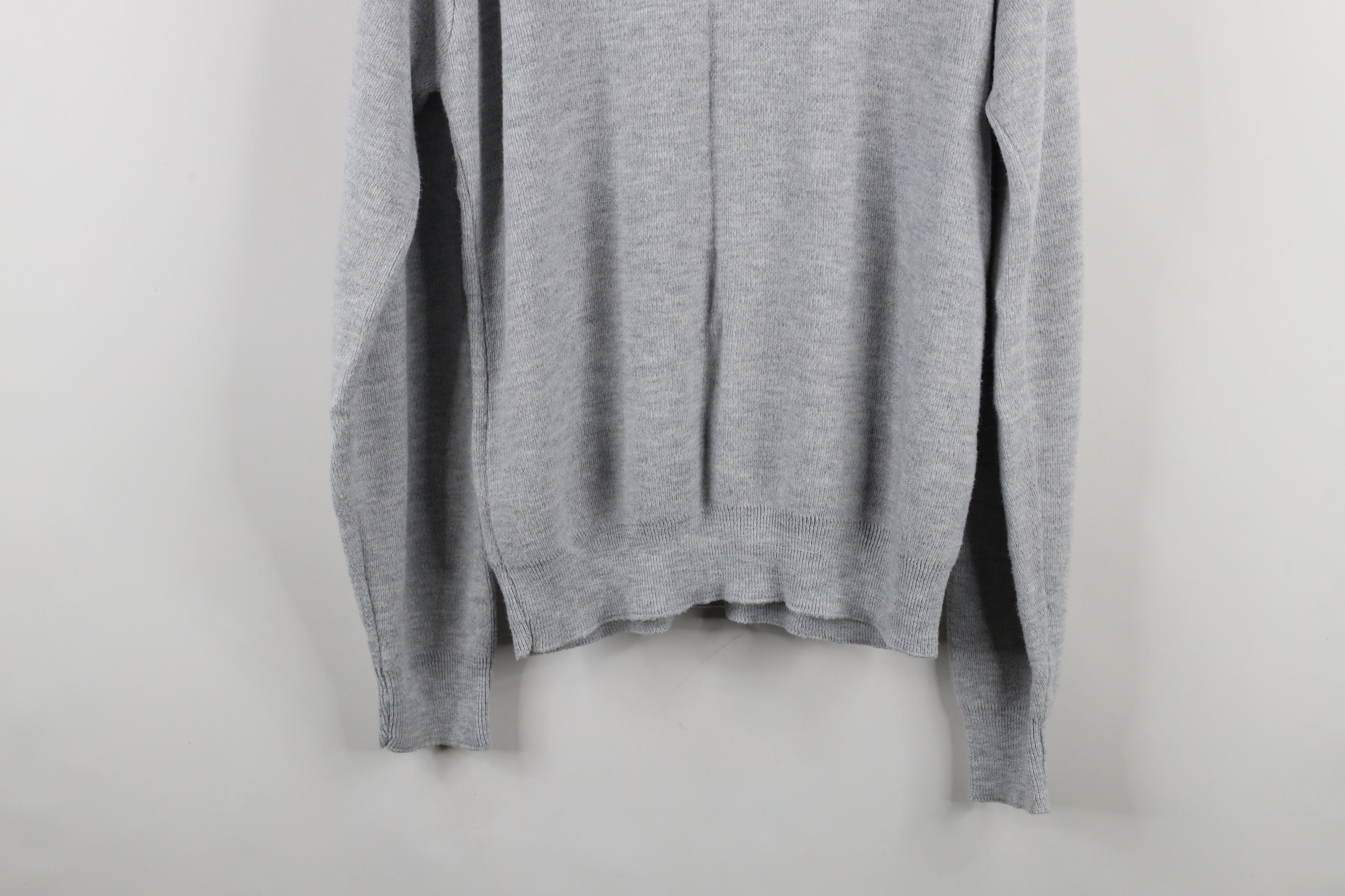 Vintage Vintage 70s Streetwear Knit V-Neck Sweater Heather Gray USA Size US XL / EU 56 / 4 - 10 Thumbnail
