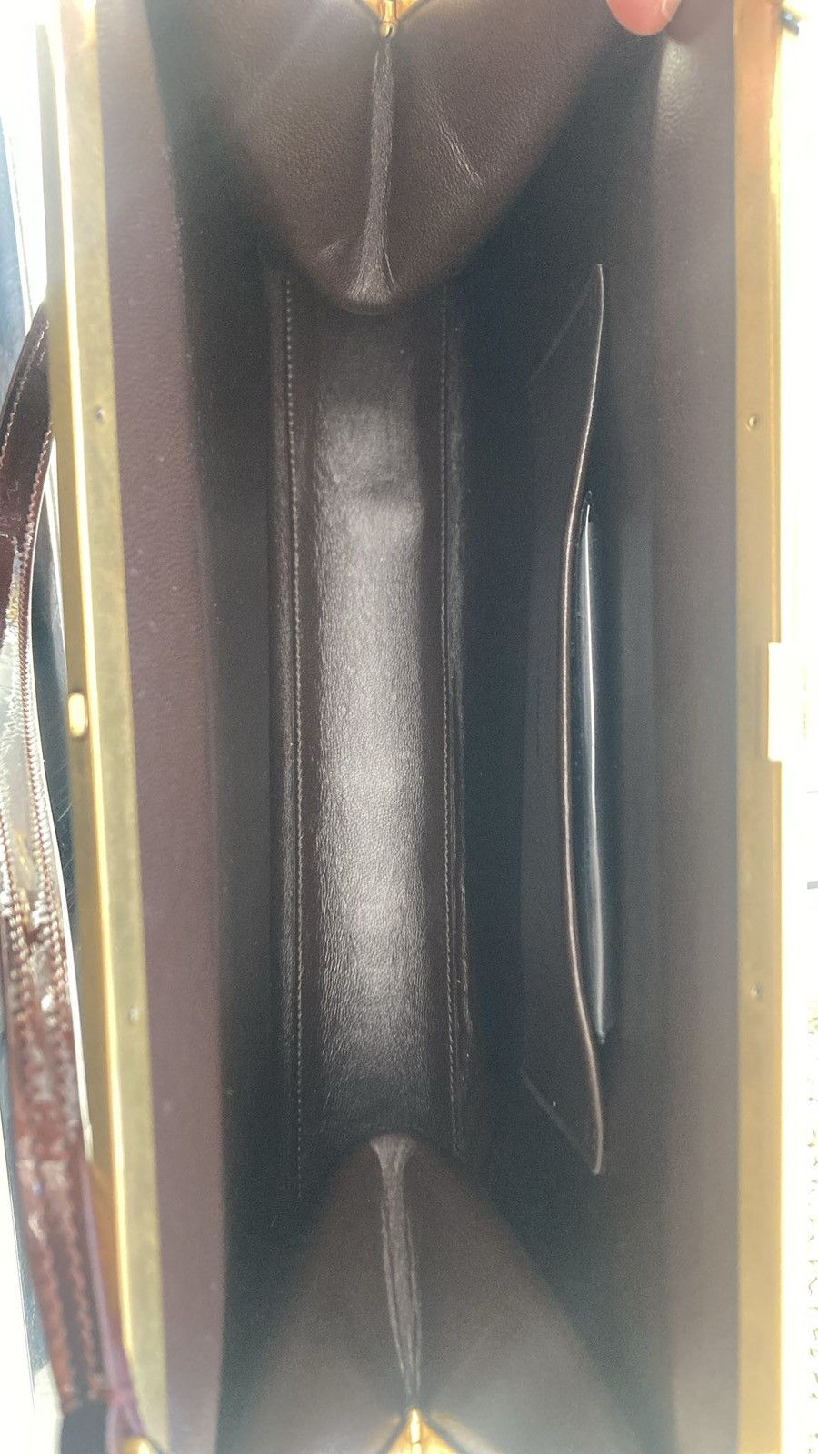 Saint Laurent Paris o1bcso1str1225 Size:OS/Le Anne-Marie in Dark Brown Size ONE SIZE - 5 Thumbnail