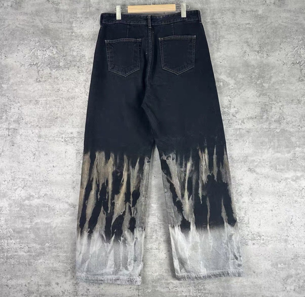 Rick Owens Rick Owens Geth Flame Gradient Straight-Leg Jeans J42 Size 31" - 2 Thumbnail