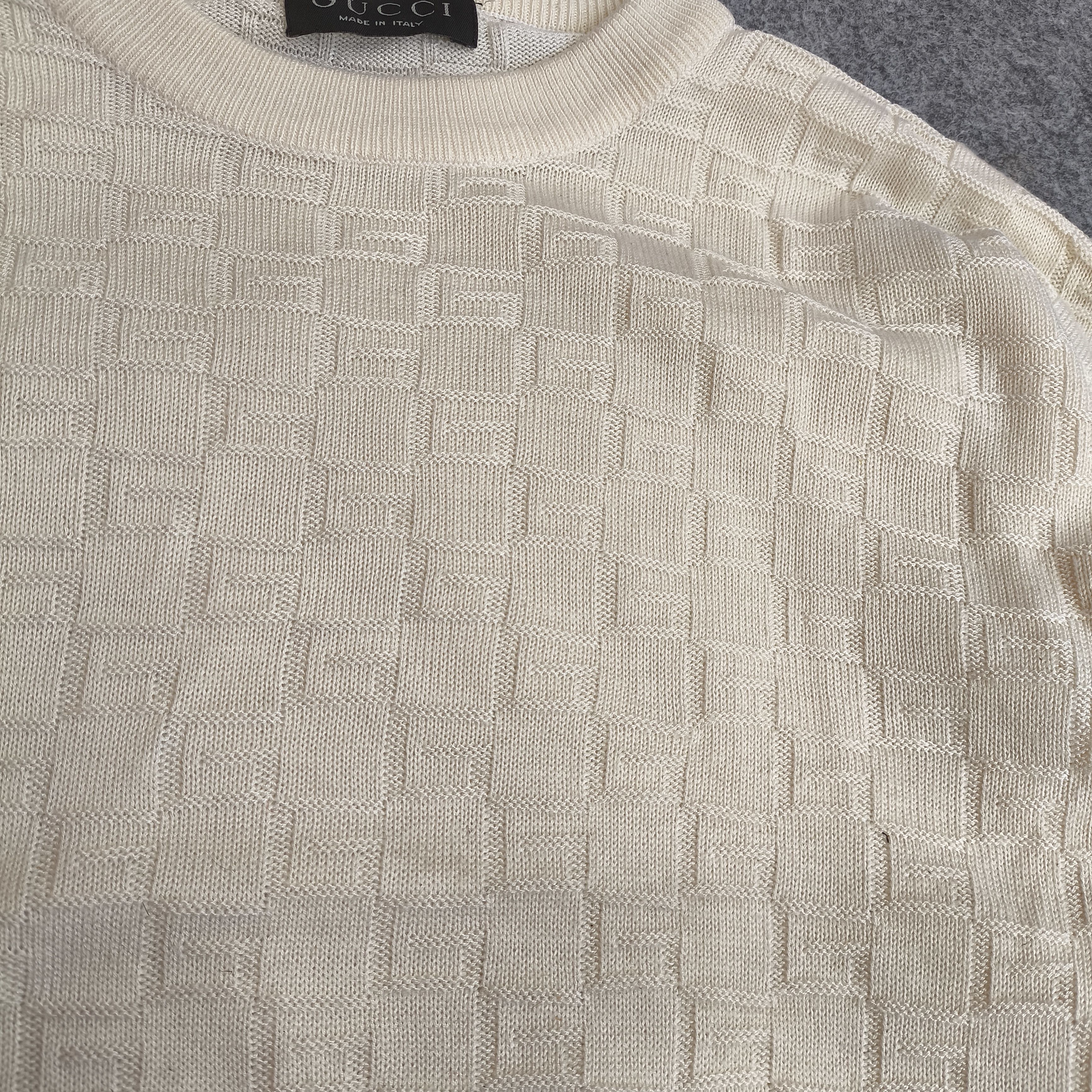 Gucci GUCCI G monogram knitwear sweater Size US L / EU 52-54 / 3 - 2 Thumbnail