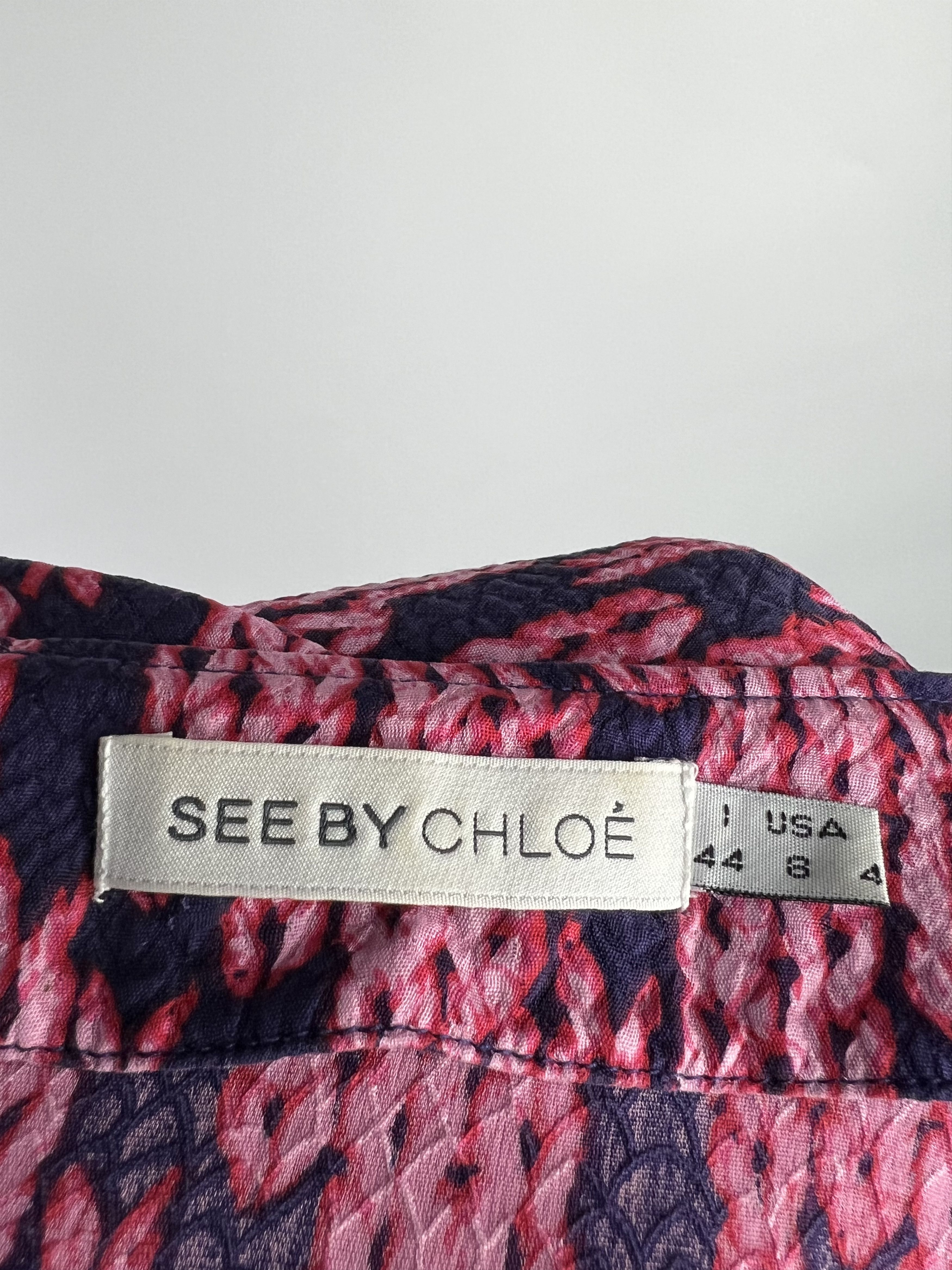 Chloe × See by Chloe See by Chloe 100% Silk Blouse Size IT44 US8 Size M / US 6-8 / IT 42-44 - 7 Thumbnail