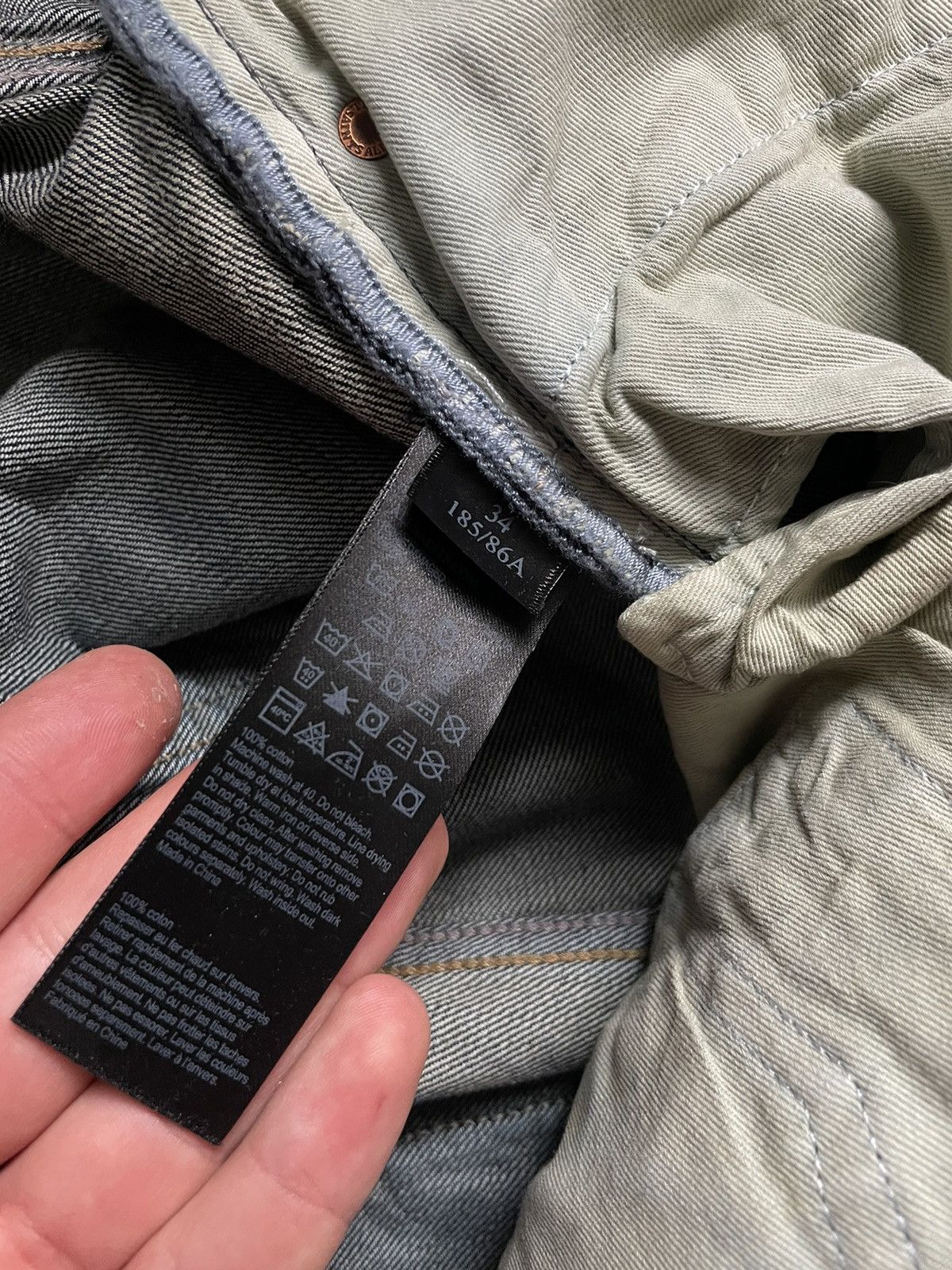 Japanese Brand Allsaints Baggy Washed Distressed Denim Faded Jeans Y2k Size US 34 / EU 50 - 11 Thumbnail
