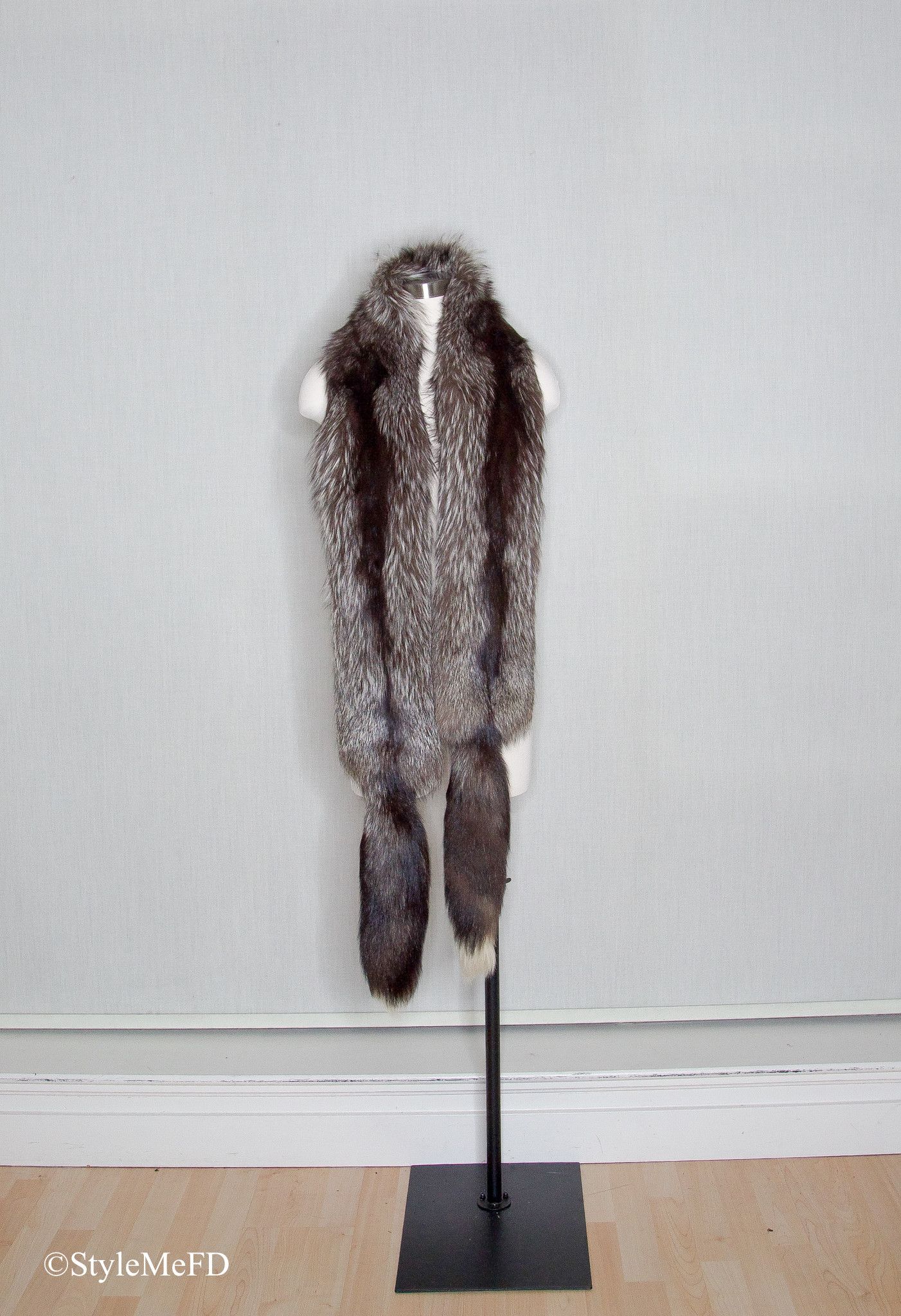 Vintage VINTAGE Fox Fur 100% Real Scarf Size ONE SIZE - 1 Thumbnail